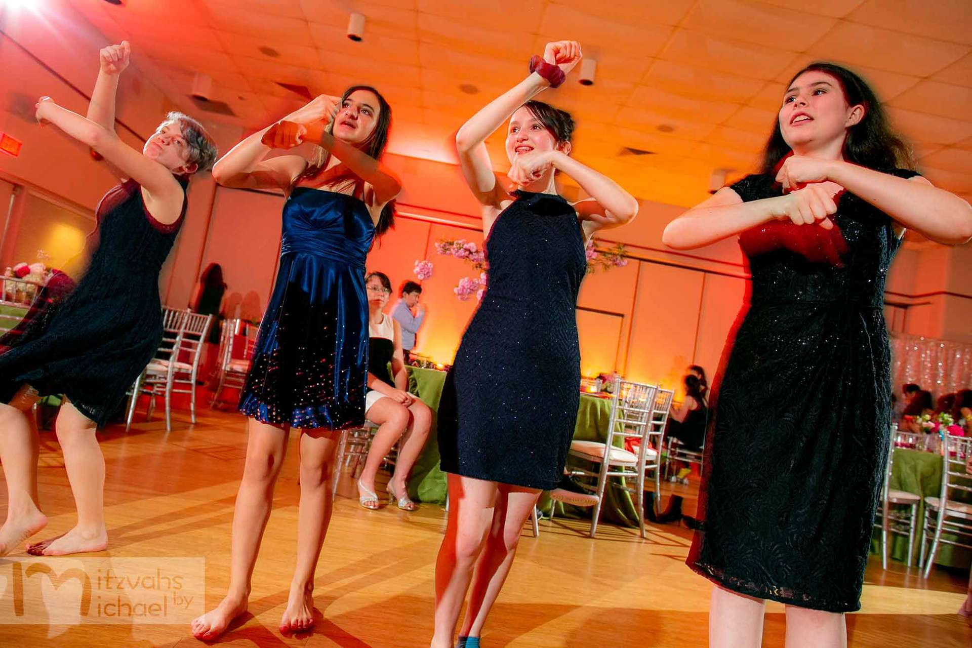 Rachel's Agudas Achim, Alexandria, VA Bat Mitzvah by Mitzvahs by Michael Temchine Photography and Pop Color Events.