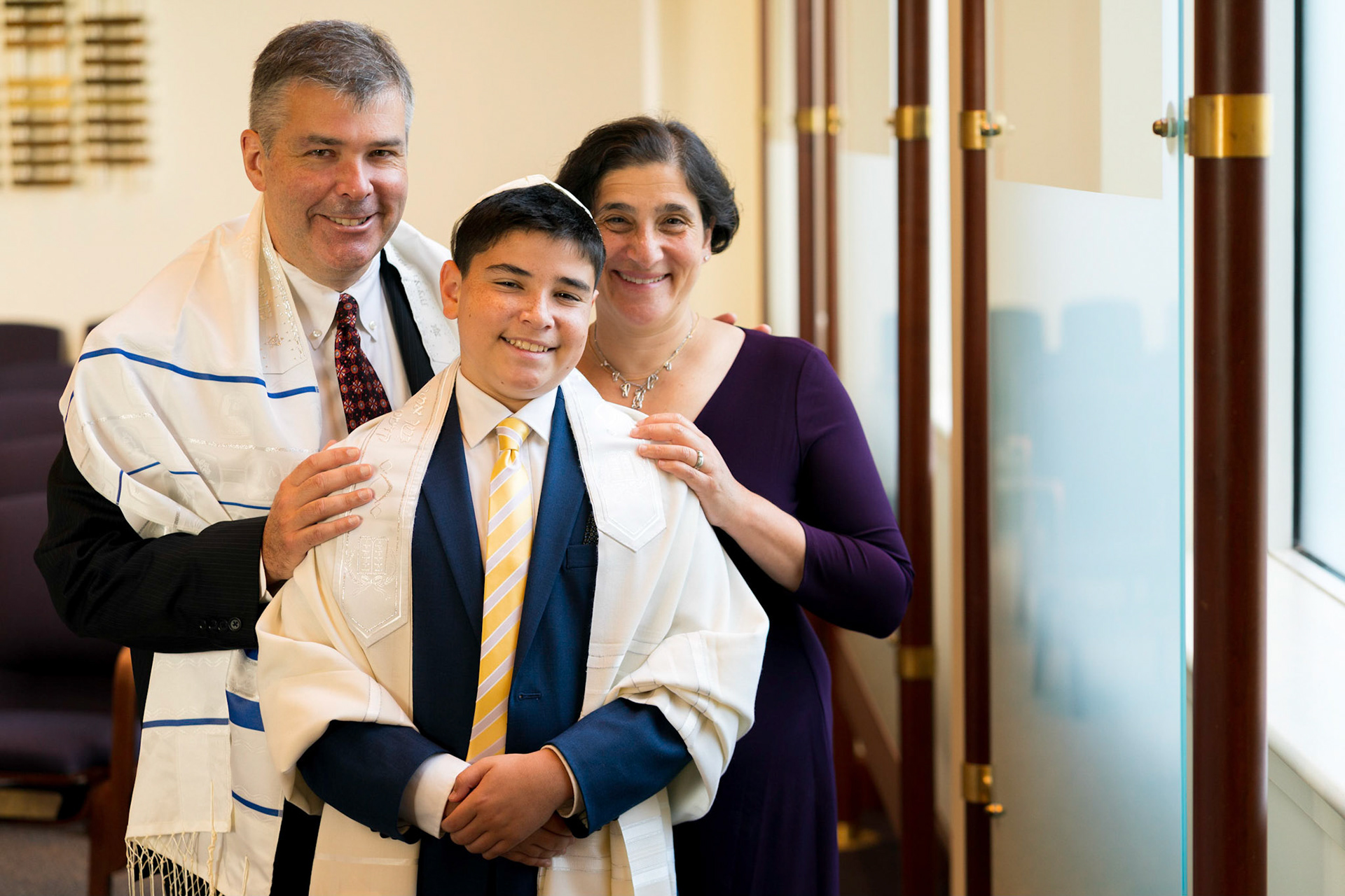 Josh’s Bar Mitzvah portraits at Temple Shalom in Silver Spring and party at Elder Pine Brewing &amp; Blending Co in Gaithersburg, MD.