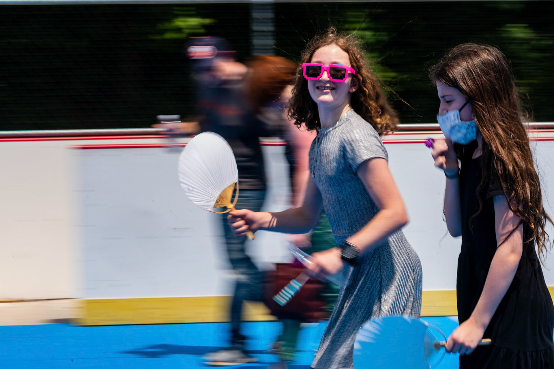 Leora’s Bat Mitzvah roller skating party on Sunday, June 6, 2021.