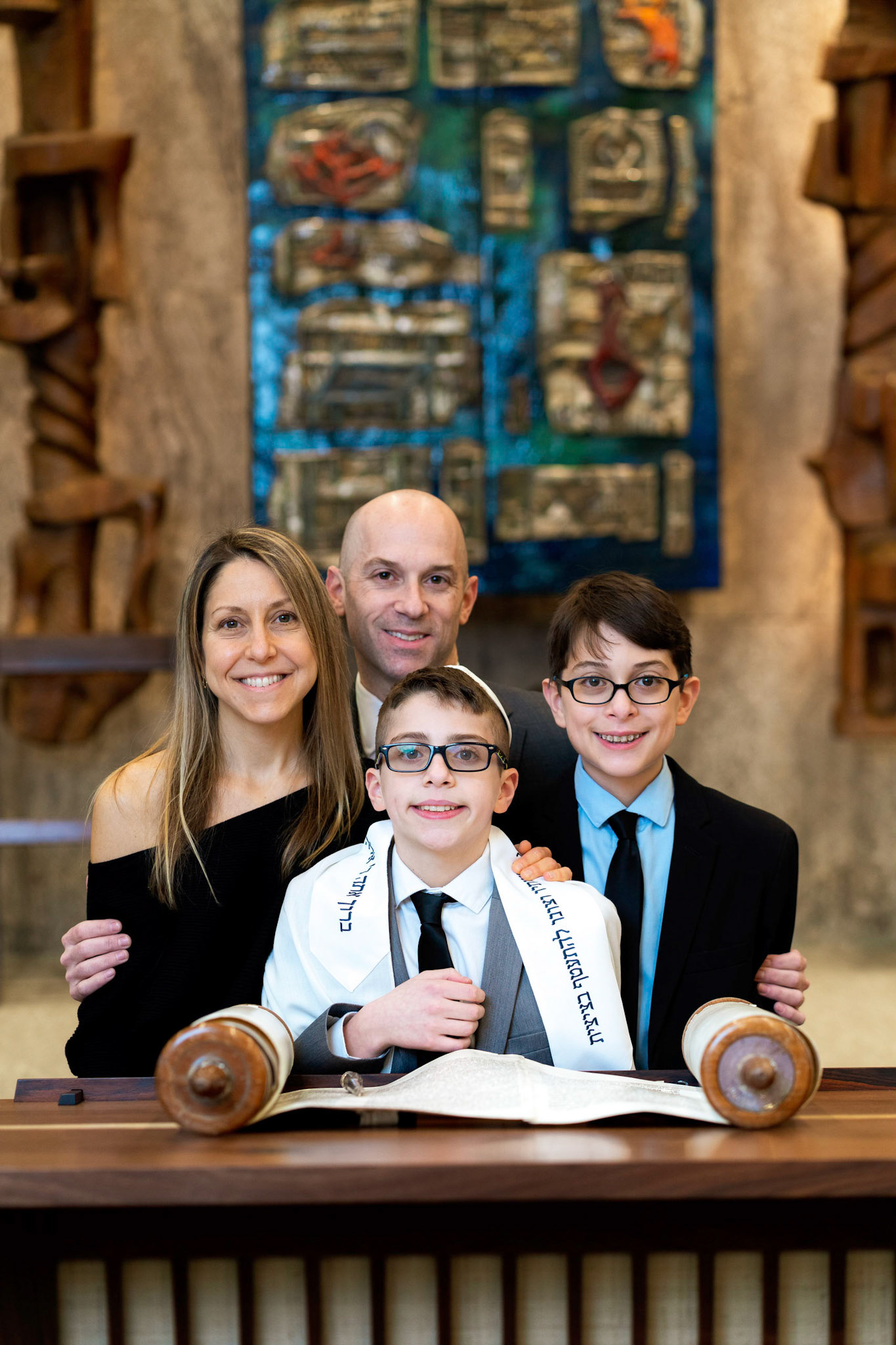 Sam’s Bar Mitzvah portraits at Temple Sinai in Washington D.C.