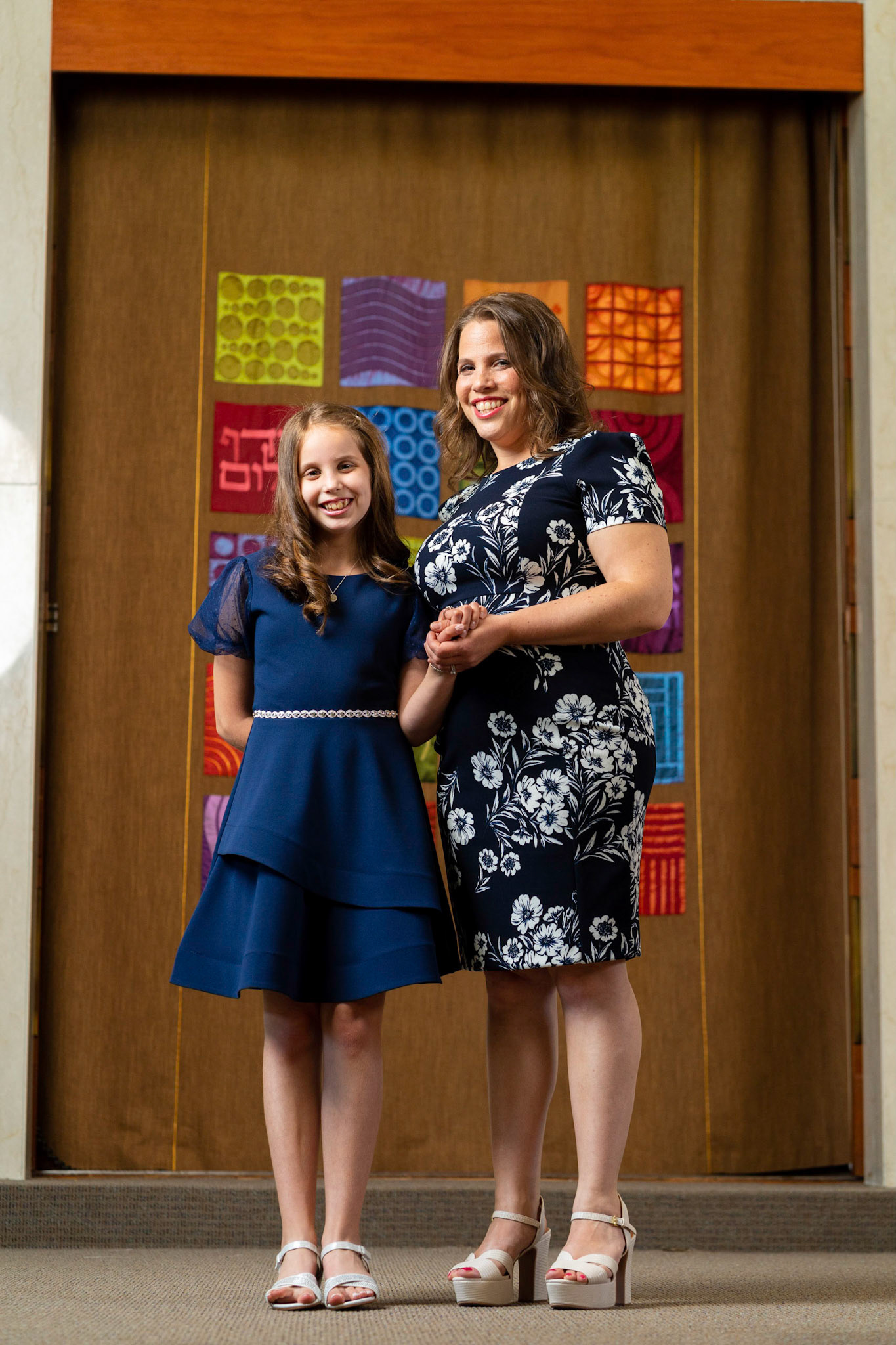 Leora’s Bat Mitzvah portrait session at Ohev Sholom in Washington D.C.