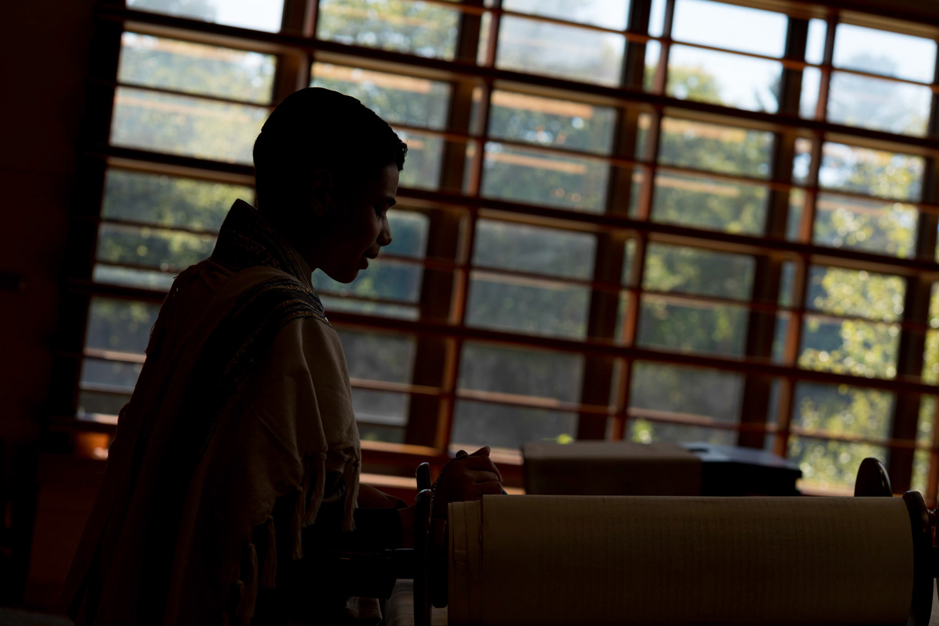 Judah’s bar mitzvah portraits at Ohr Kodesh in Silver Spring on Thursday, September 1, 2022.