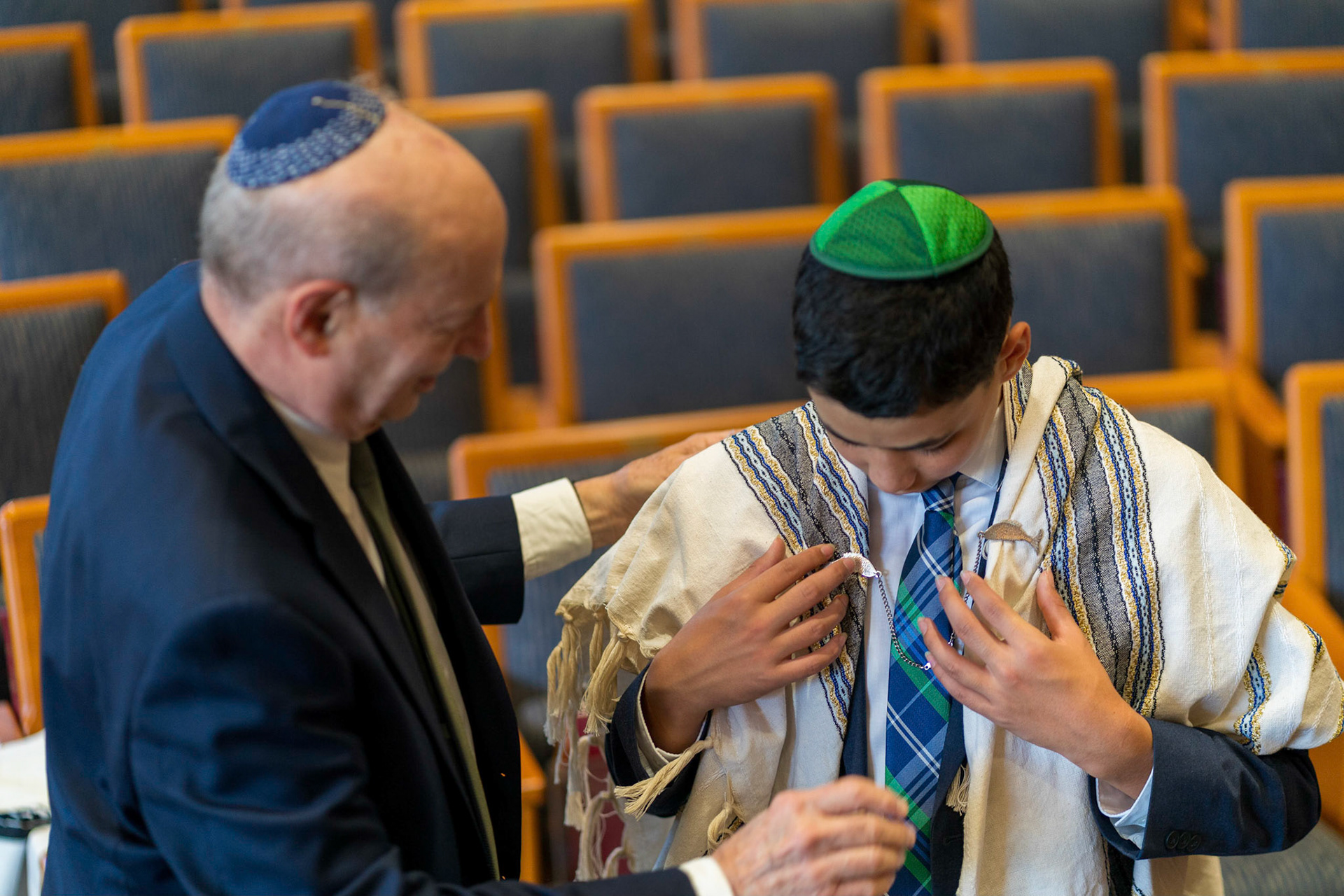 Judah’s bar mitzvah portraits at Ohr Kodesh in Silver Spring on Thursday, September 1, 2022.