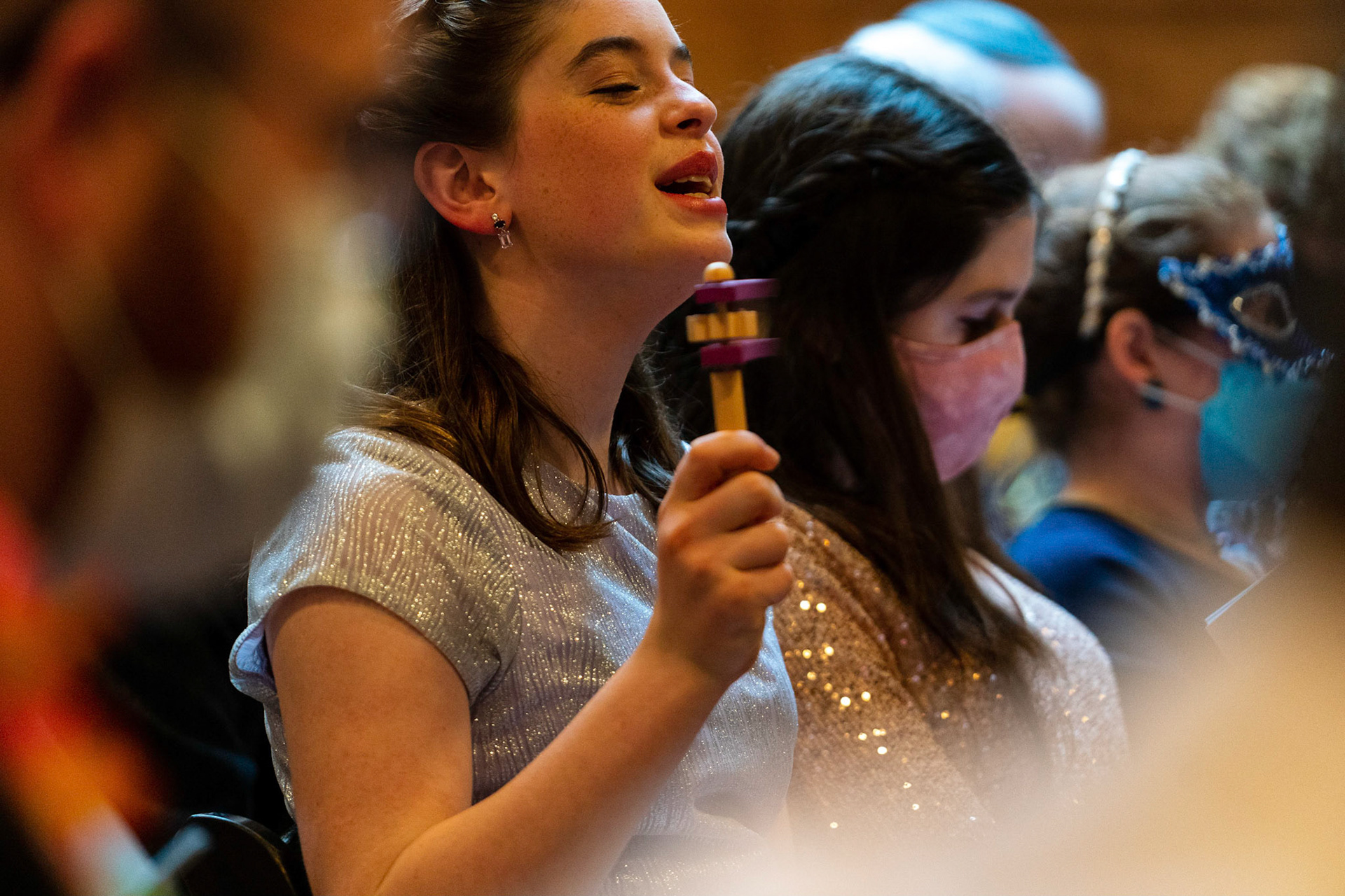 Talia’s bat mitzvah and Megillah reading on Purim on March 18, 2022 at the Accelerator Space in Baltimore, MD