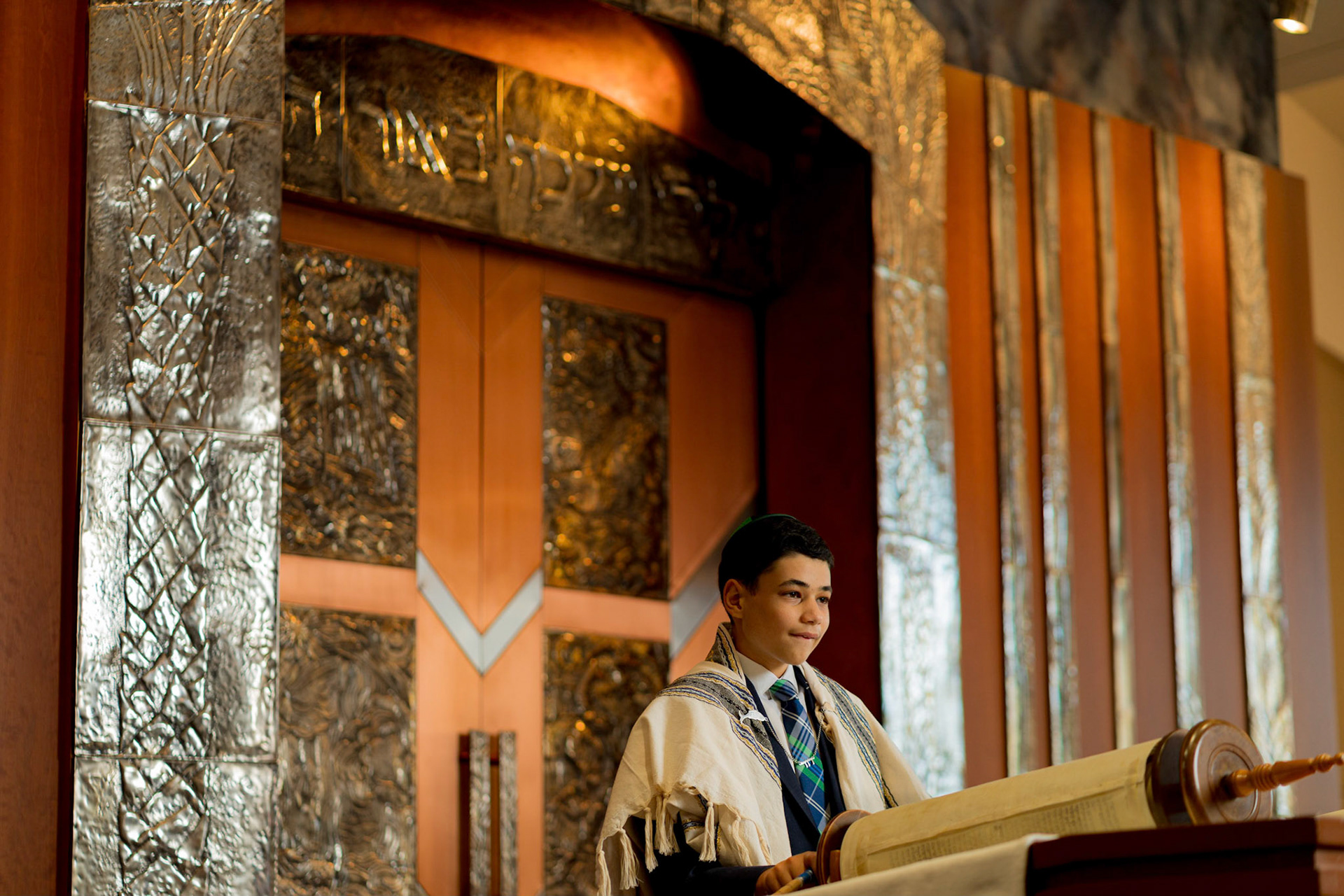 Judah’s bar mitzvah portraits at Ohr Kodesh in Silver Spring on Thursday, September 1, 2022.