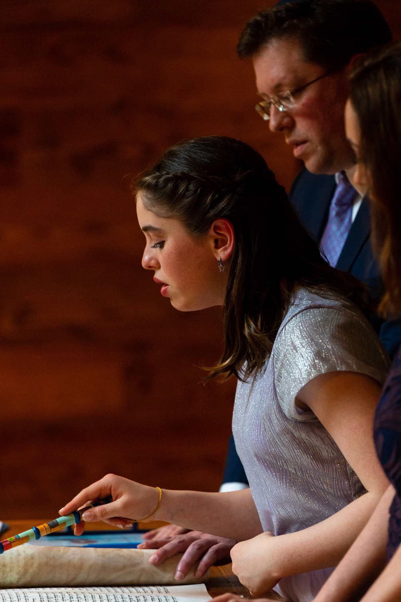 Talia’s bat mitzvah and Megillah reading on Purim on March 18, 2022 at the Accelerator Space in Baltimore, MD