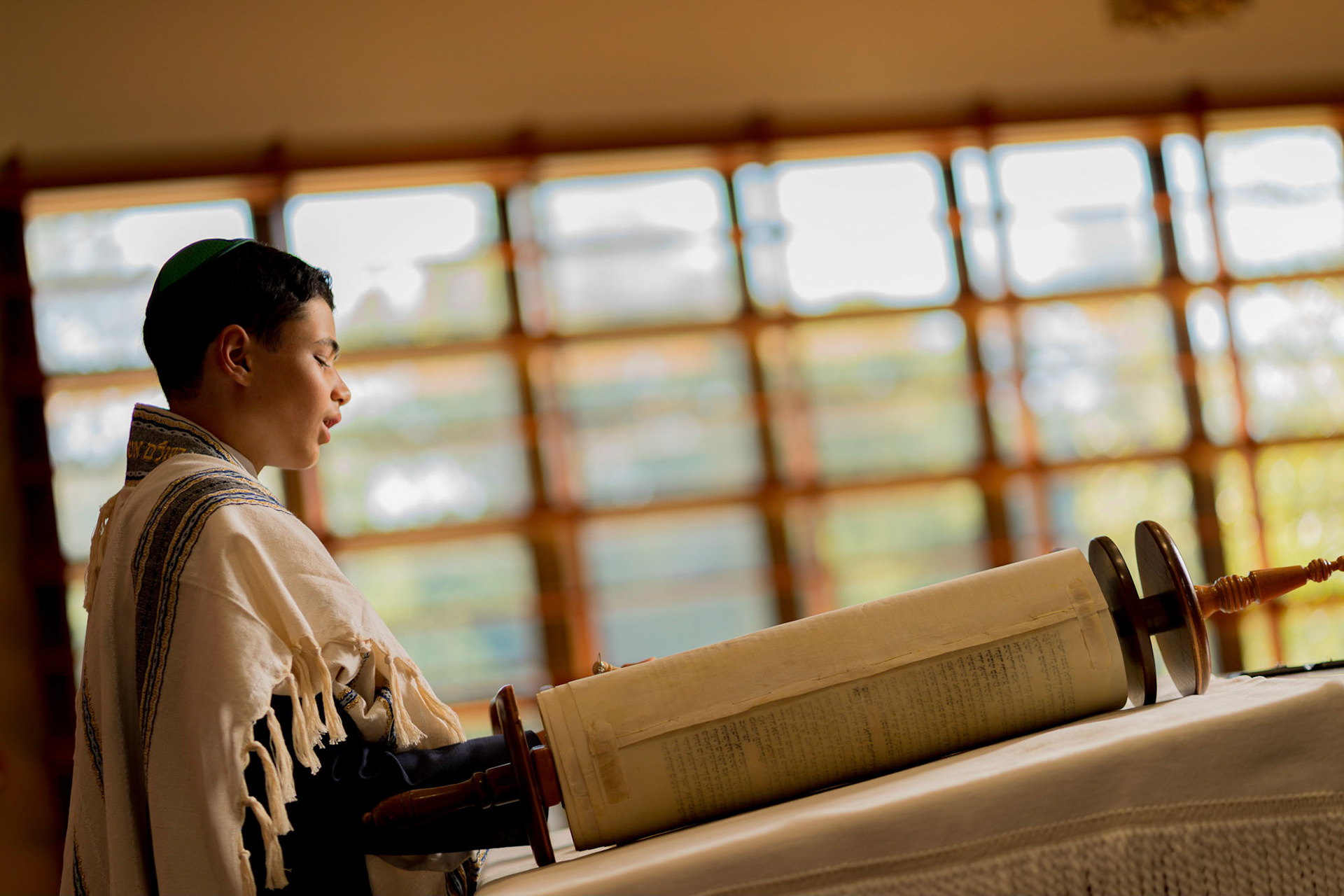 Judah’s bar mitzvah portraits at Ohr Kodesh in Silver Spring on Thursday, September 1, 2022.