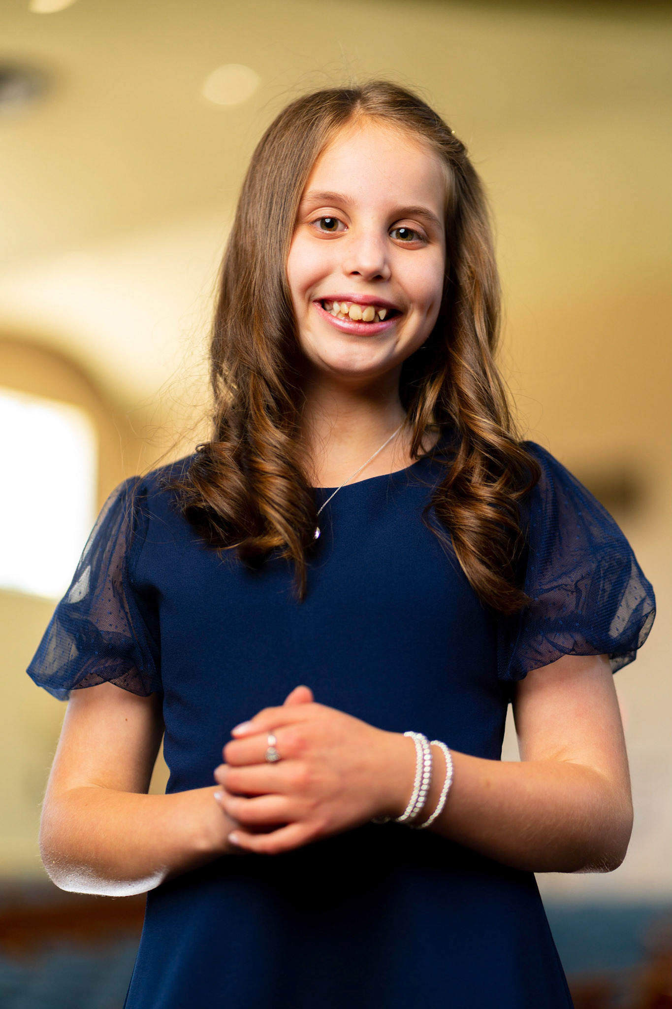 Leora’s Bat Mitzvah portrait session at Ohev Sholom in Washington D.C.