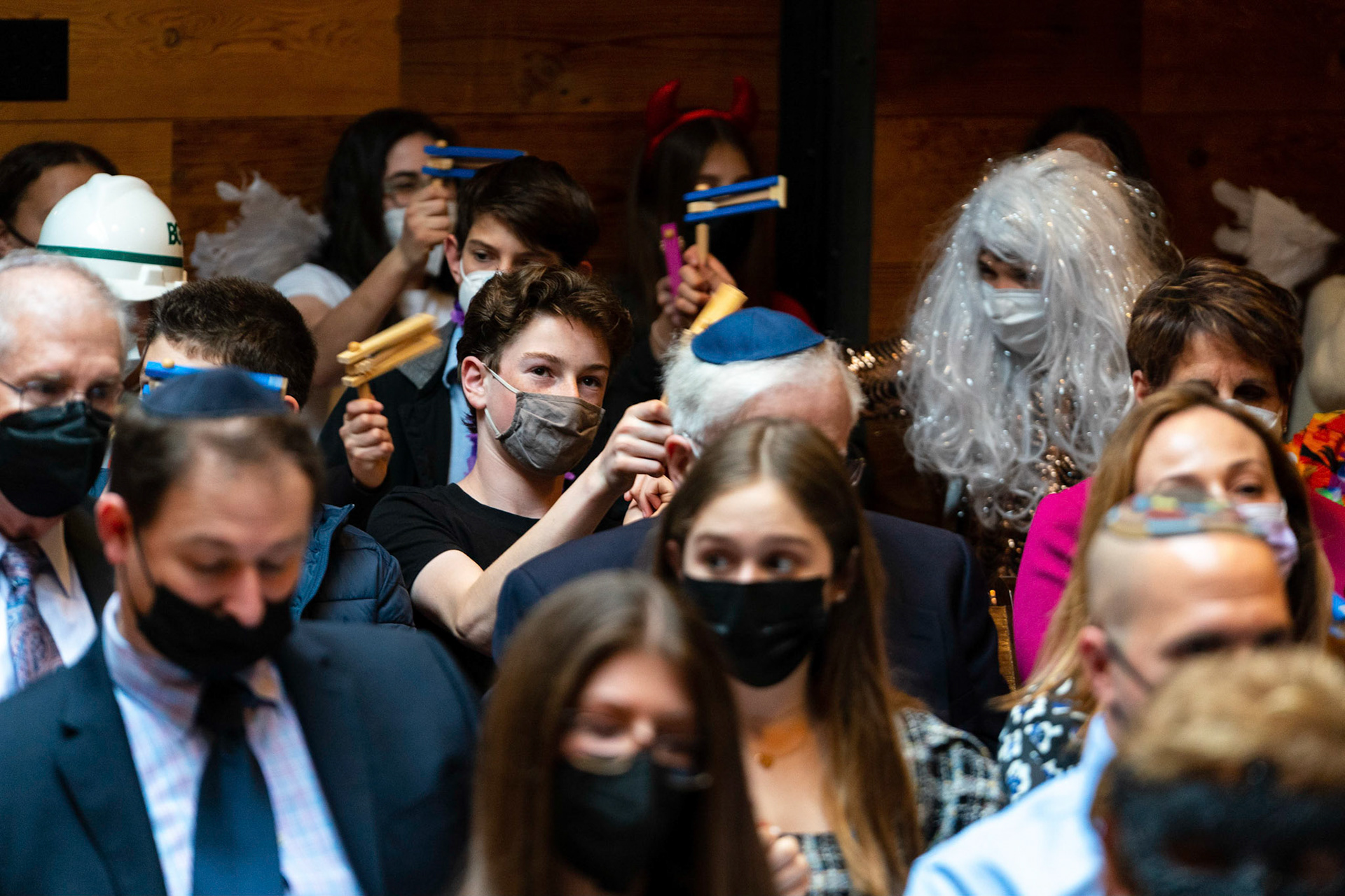 Talia’s bat mitzvah and Megillah reading on Purim on March 18, 2022 at the Accelerator Space in Baltimore, MD