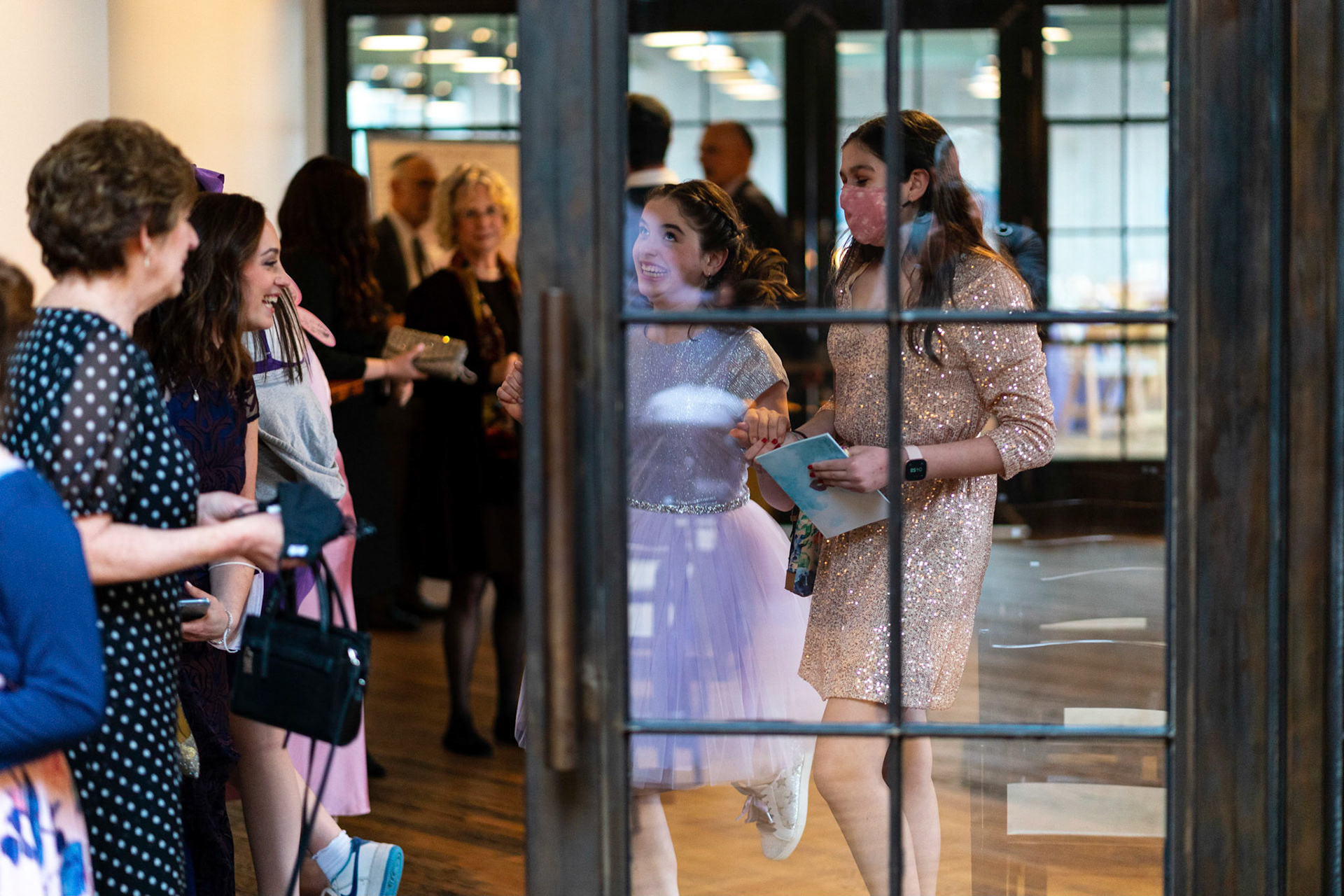Talia’s bat mitzvah and Megillah reading on Purim on March 18, 2022 at the Accelerator Space in Baltimore, MD