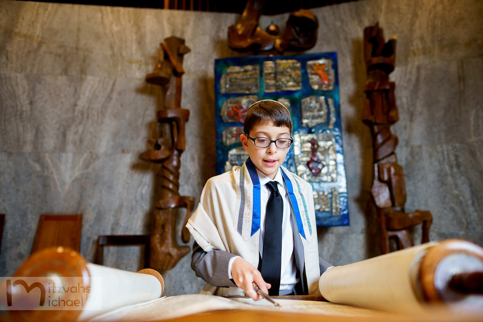 Max’s Temple Sinai Bar Mitzvah portrait session in Washington D.C. on Wednesday, December 4, 2019.