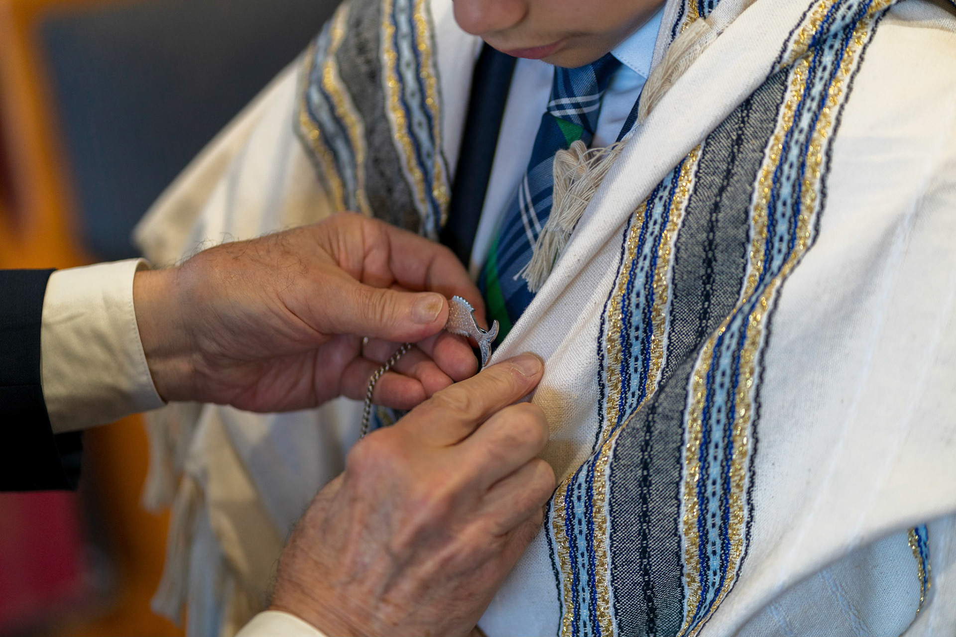 Judah’s bar mitzvah portraits at Ohr Kodesh in Silver Spring on Thursday, September 1, 2022.