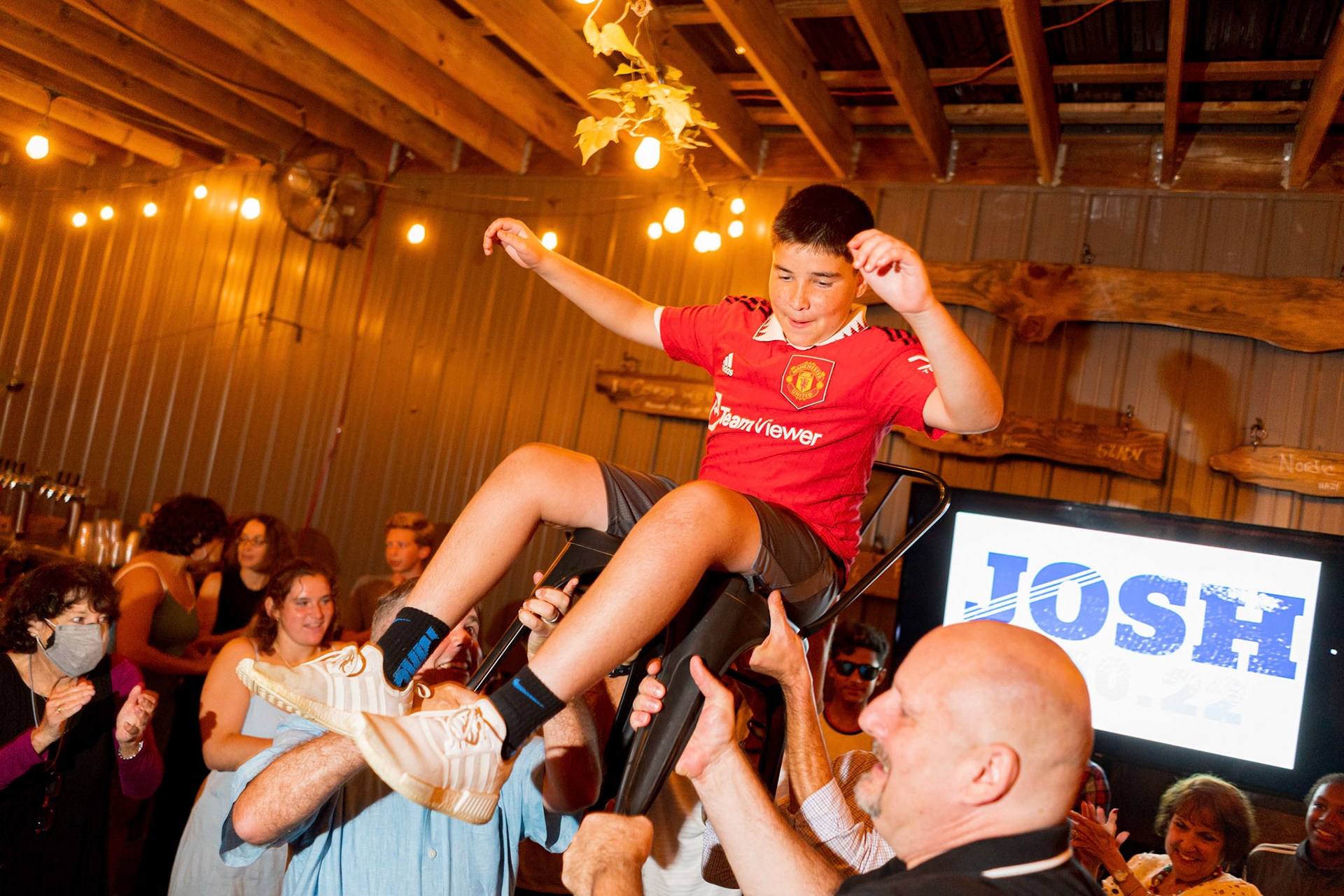 Josh’s Bar Mitzvah portraits at Temple Shalom in Silver Spring and party at Elder Pine Brewing &amp; Blending Co in Gaithersburg, MD.