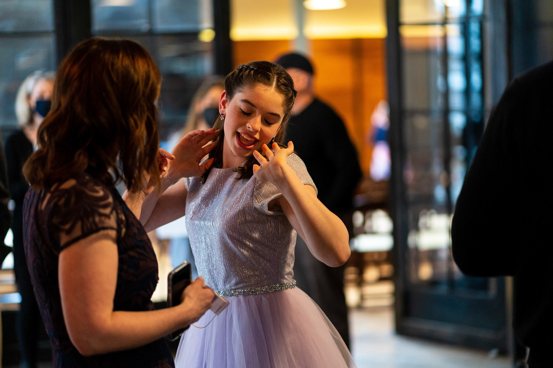 Talia’s bat mitzvah and Megillah reading on Purim on March 18, 2022 at the Accelerator Space in Baltimore, MD