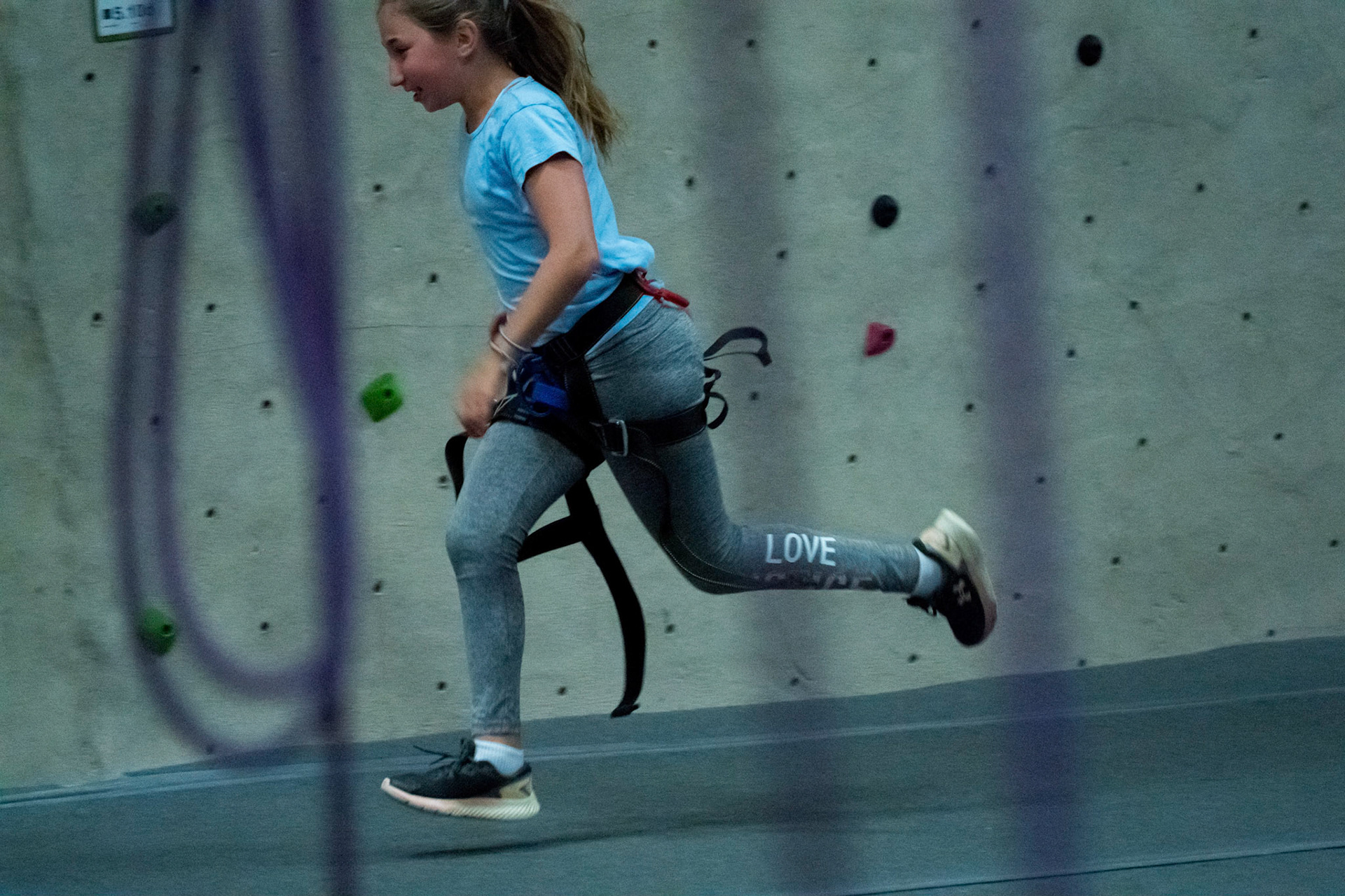 Judah’s bar mitzvah party at Movement climbing gym in Rockville on Sunday, September 4, 2022.