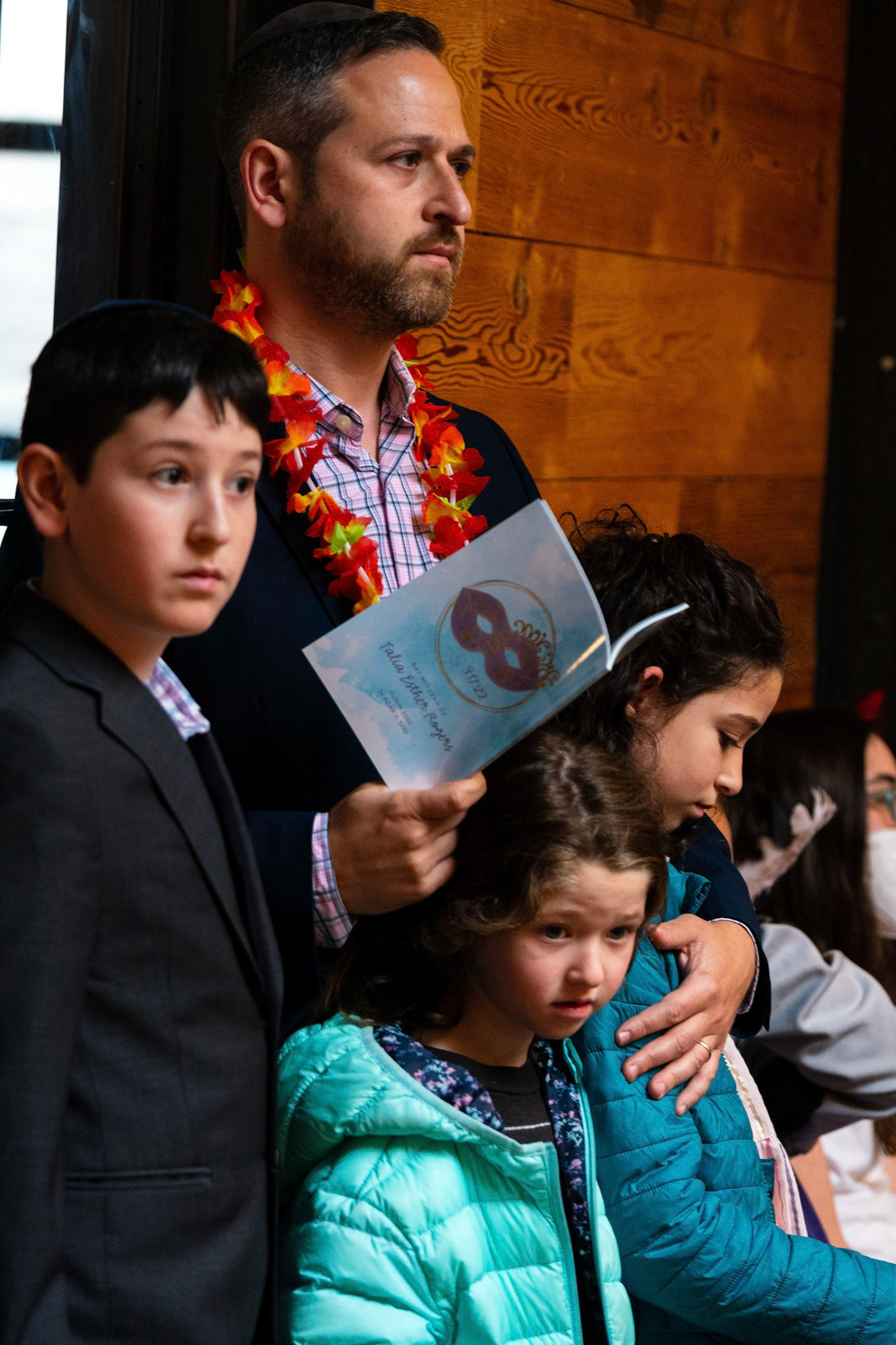 Talia’s bat mitzvah and Megillah reading on Purim on March 18, 2022 at the Accelerator Space in Baltimore, MD