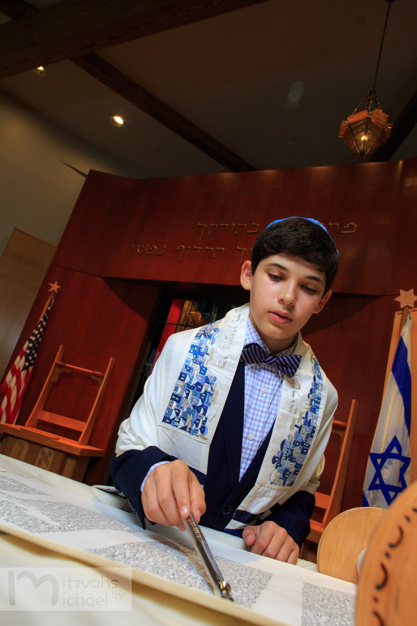 Ari’s Bar Mitzvah portraits at Bnai Shalom of Olney.