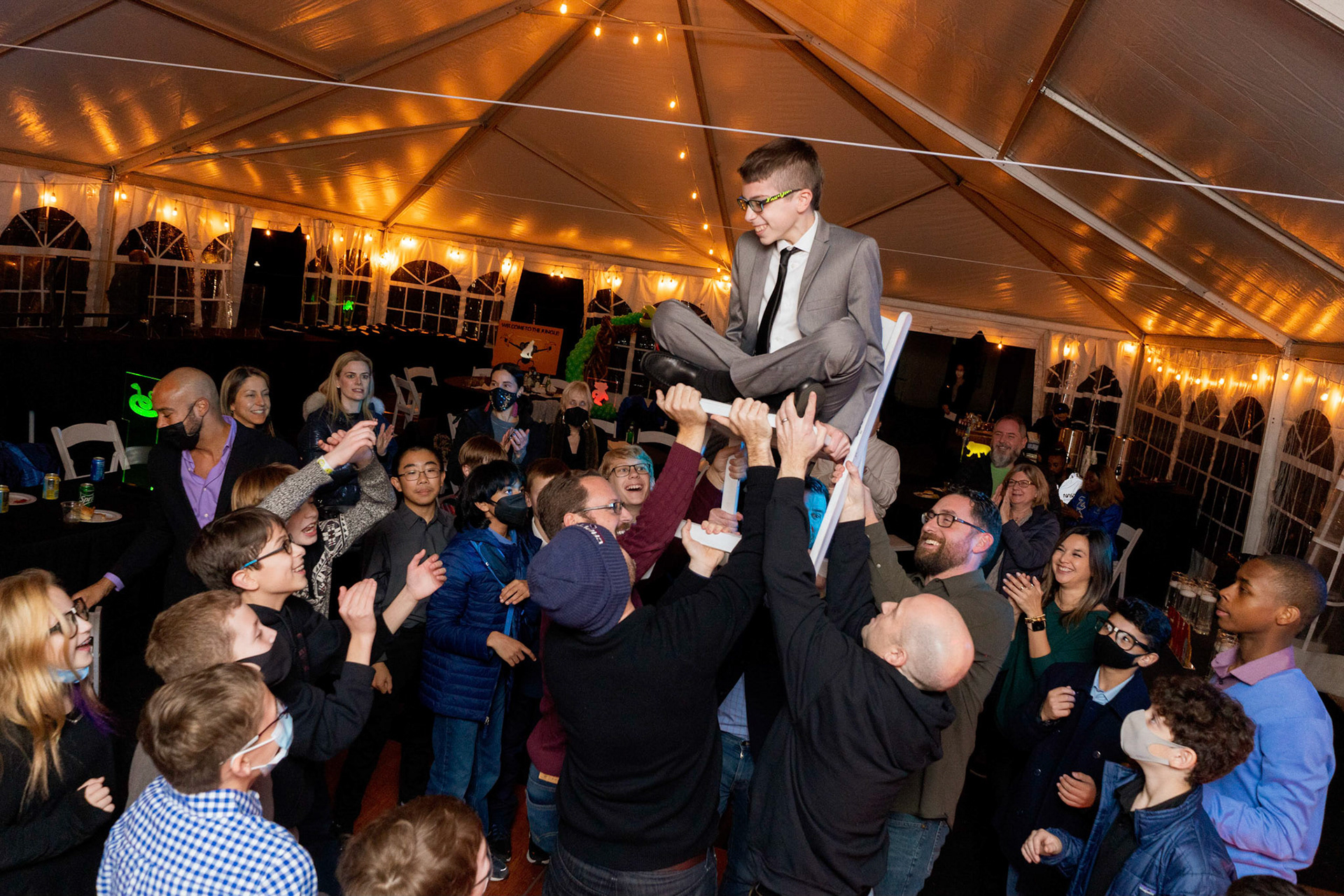 Sam’s Bar Mitzvah party at Glen Echo, on Saturday, December 18, 2021.