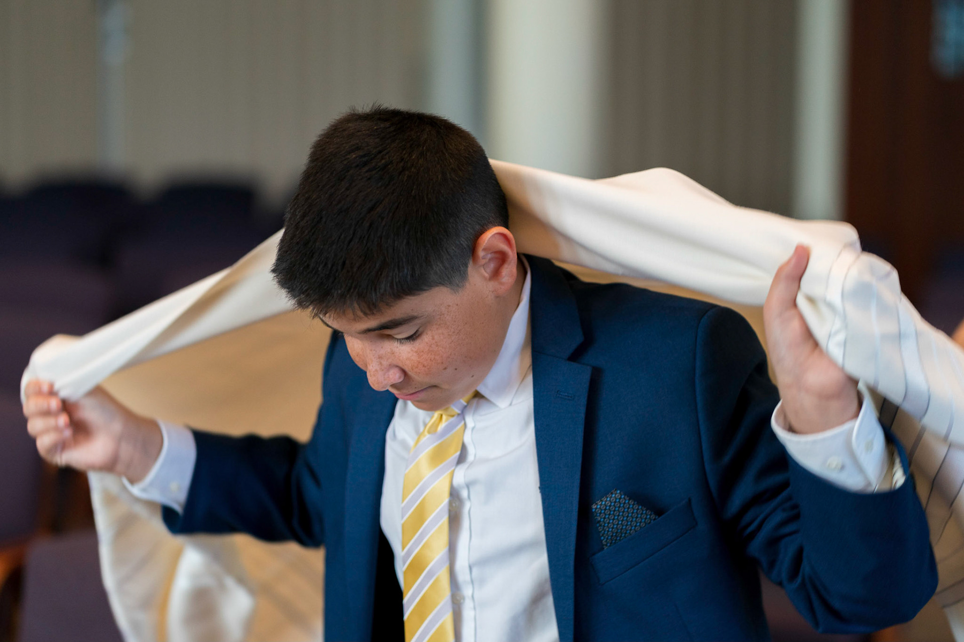 Josh’s Bar Mitzvah portraits at Temple Shalom in Silver Spring and party at Elder Pine Brewing &amp; Blending Co in Gaithersburg, MD.