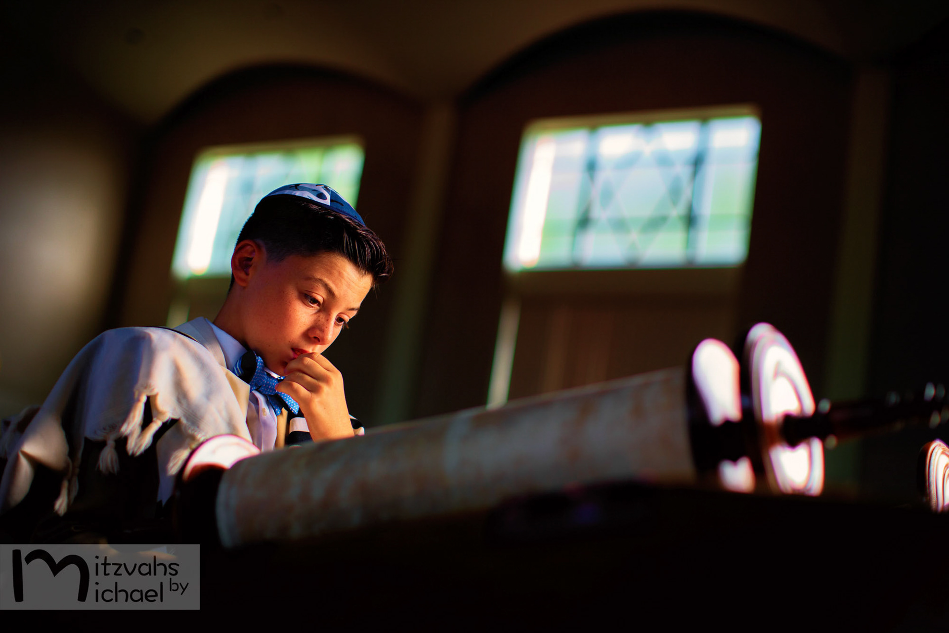 Rafael’s Bar Mitzvah portraits at Ohev Sholom in Washington D.C.
