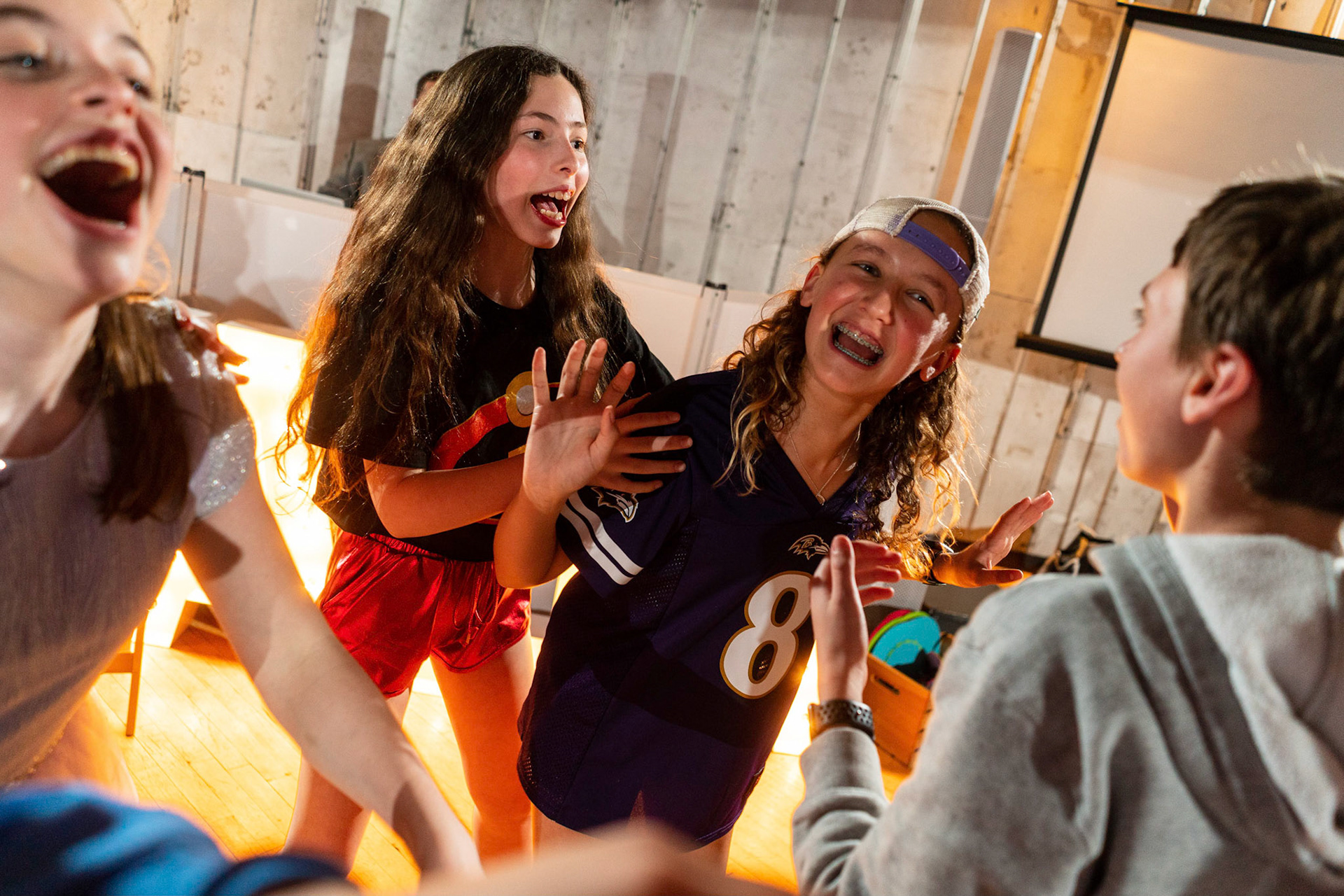 Talia’s bat mitzvah and Megillah reading on Purim on March 18, 2022 at the Accelerator Space in Baltimore, MD