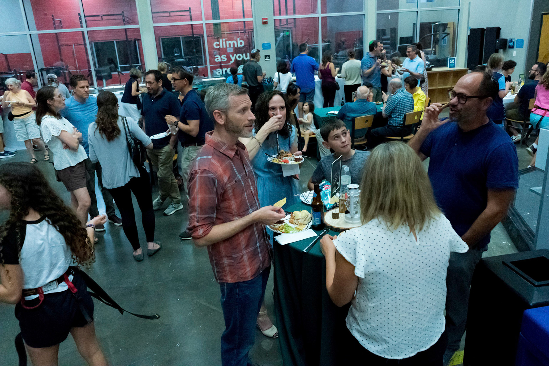 Judah’s bar mitzvah party at Movement climbing gym in Rockville on Sunday, September 4, 2022.