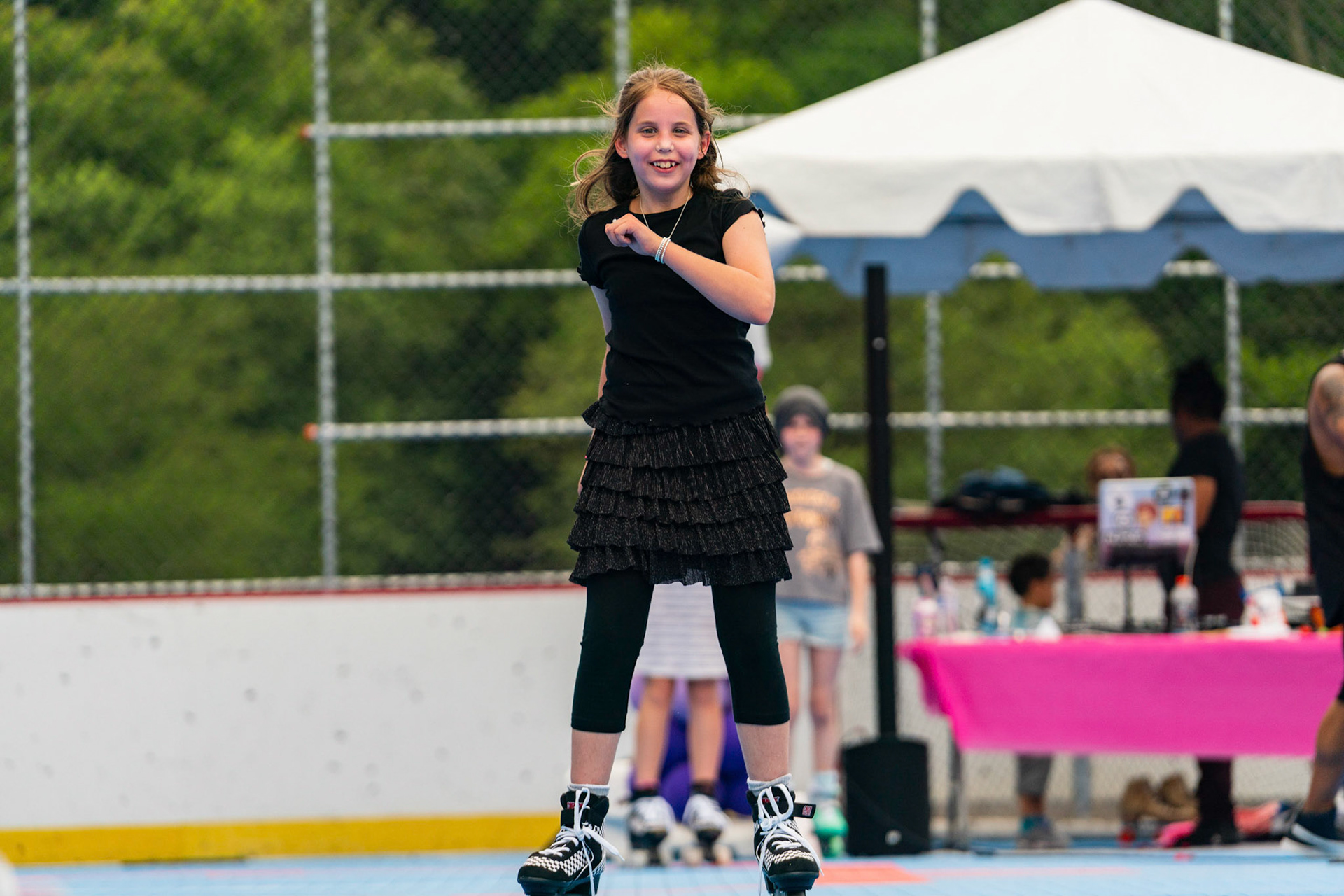Leora’s Bat Mitzvah roller skating party on Sunday, June 6, 2021.