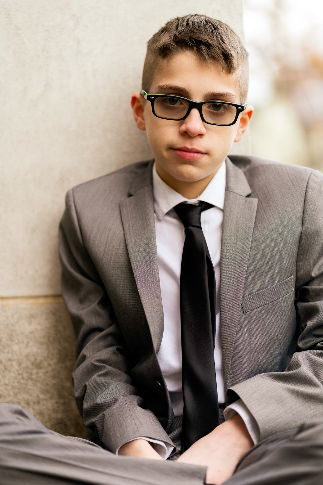 Sam’s Bar Mitzvah portraits at Temple Sinai in Washington D.C.
