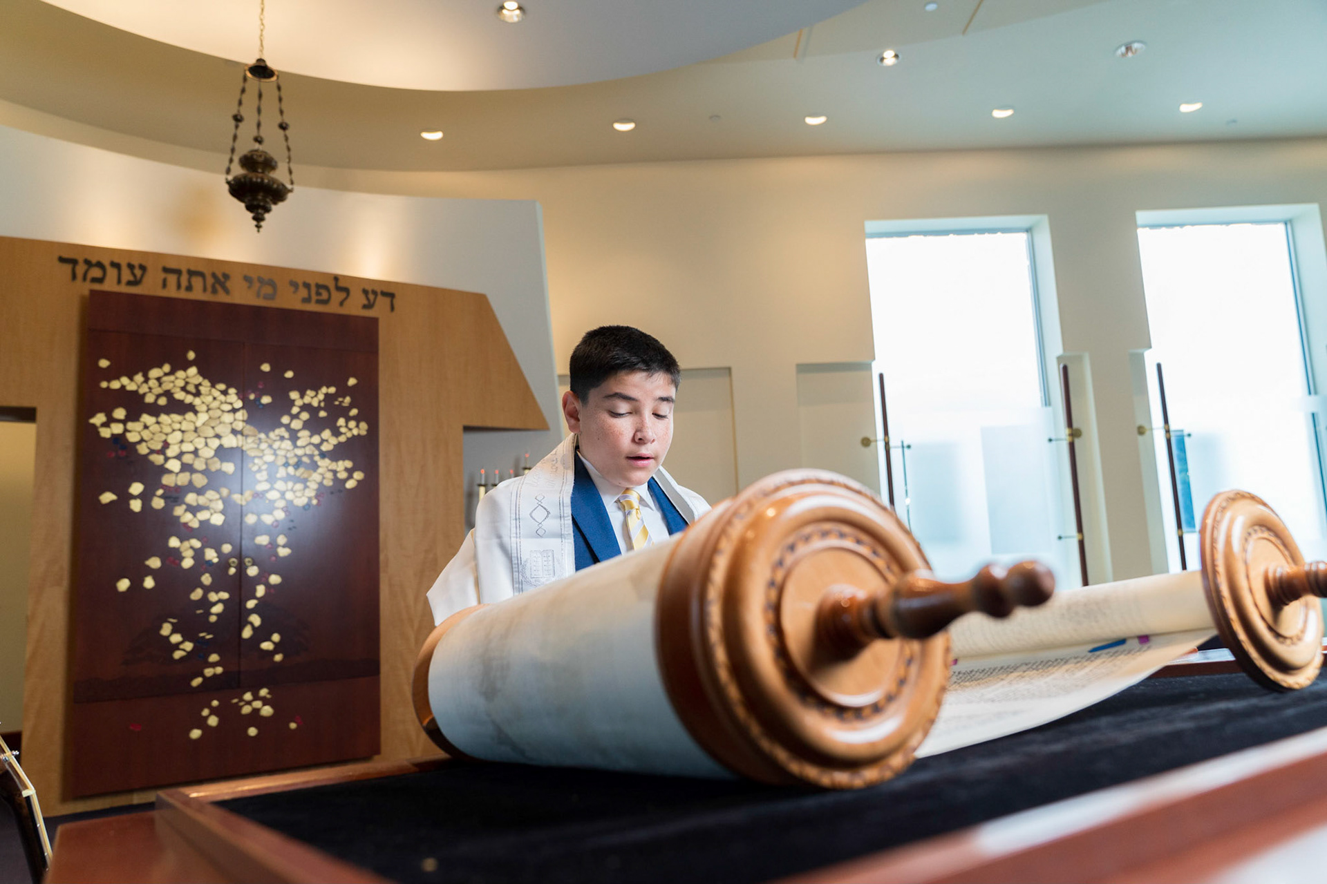 Josh’s Bar Mitzvah portraits at Temple Shalom in Silver Spring and party at Elder Pine Brewing &amp; Blending Co in Gaithersburg, MD.