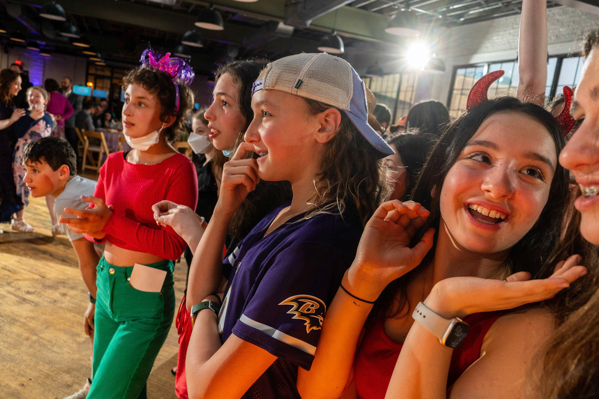 Talia’s bat mitzvah and Megillah reading on Purim on March 18, 2022 at the Accelerator Space in Baltimore, MD