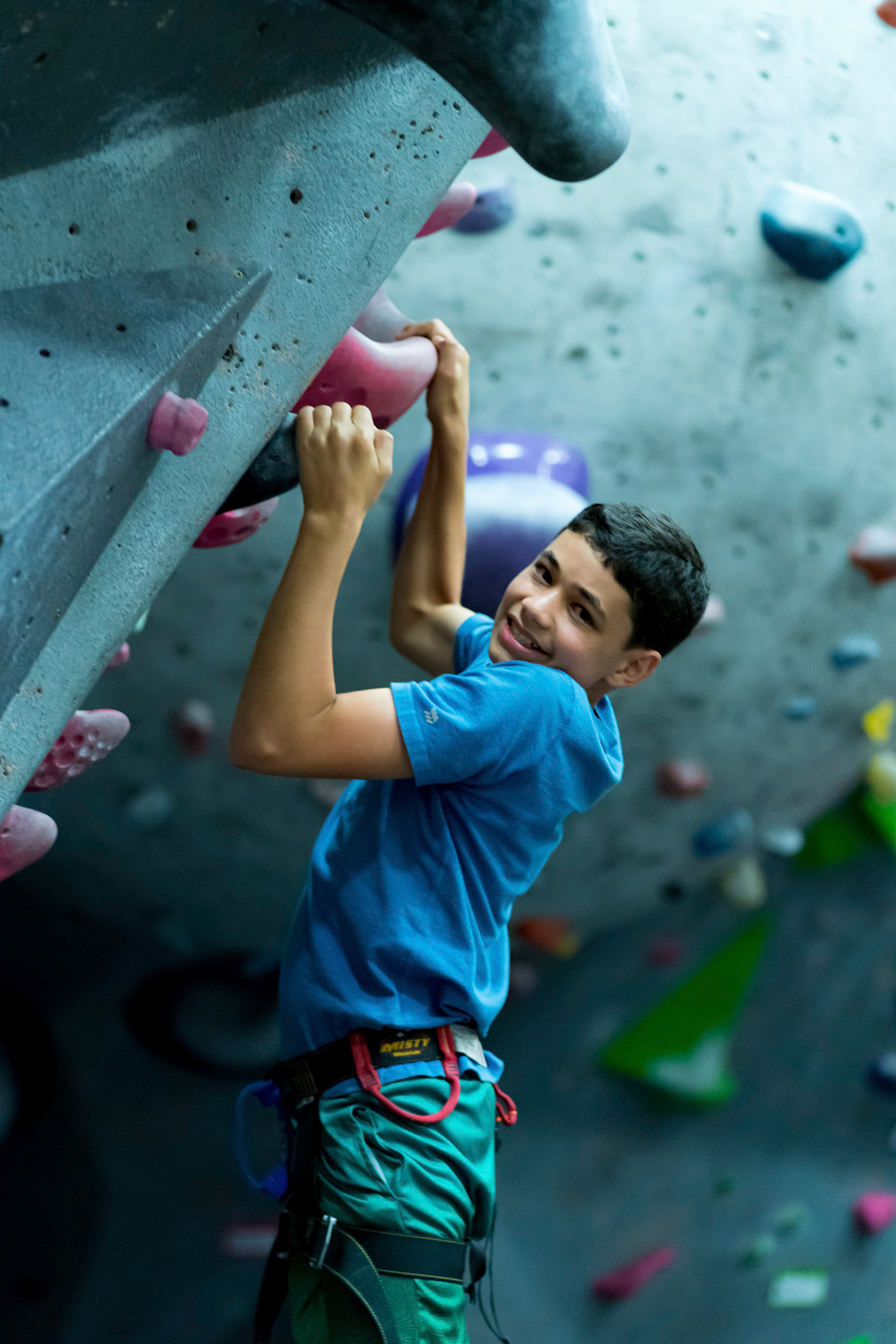 Judah’s bar mitzvah party at Movement climbing gym in Rockville on Sunday, September 4, 2022.