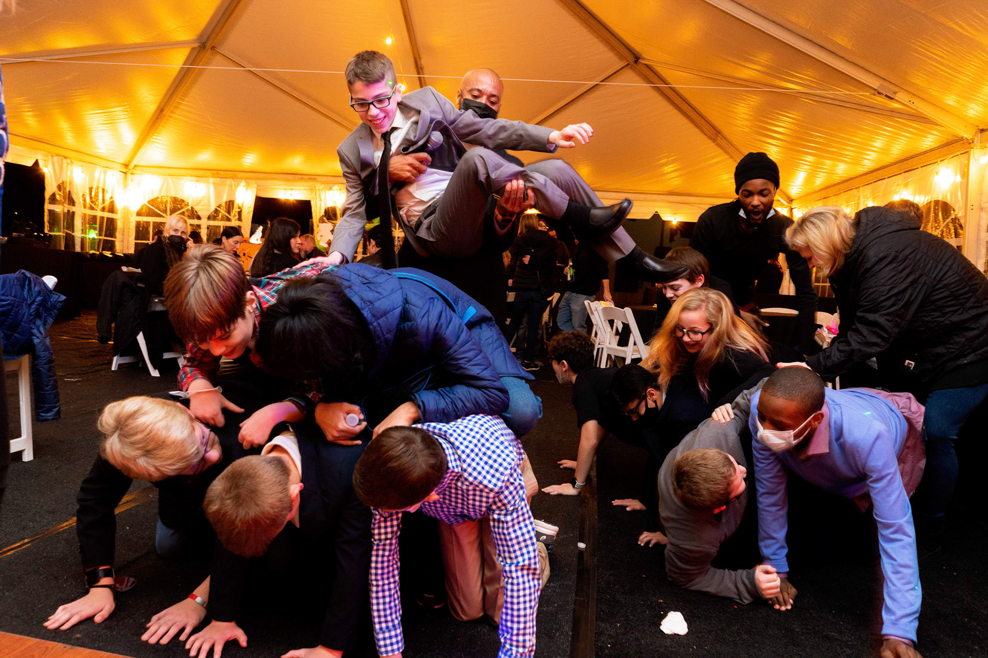 Sam’s Bar Mitzvah party at Glen Echo, on Saturday, December 18, 2021.