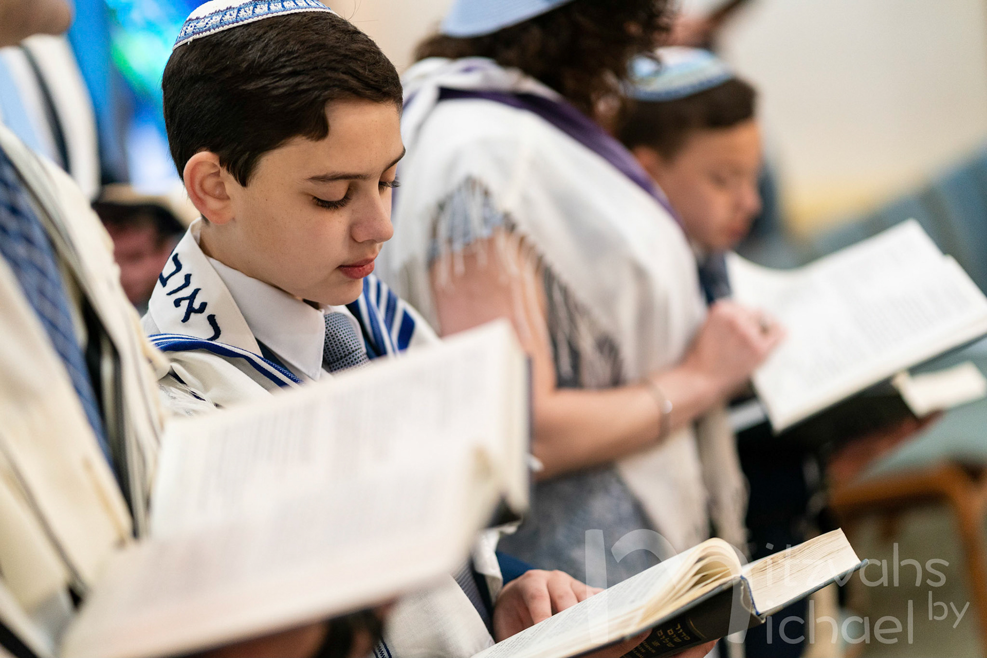 Ross’ Bar Mitzvah shacharit minyan on Monday, May 31, 2021.
