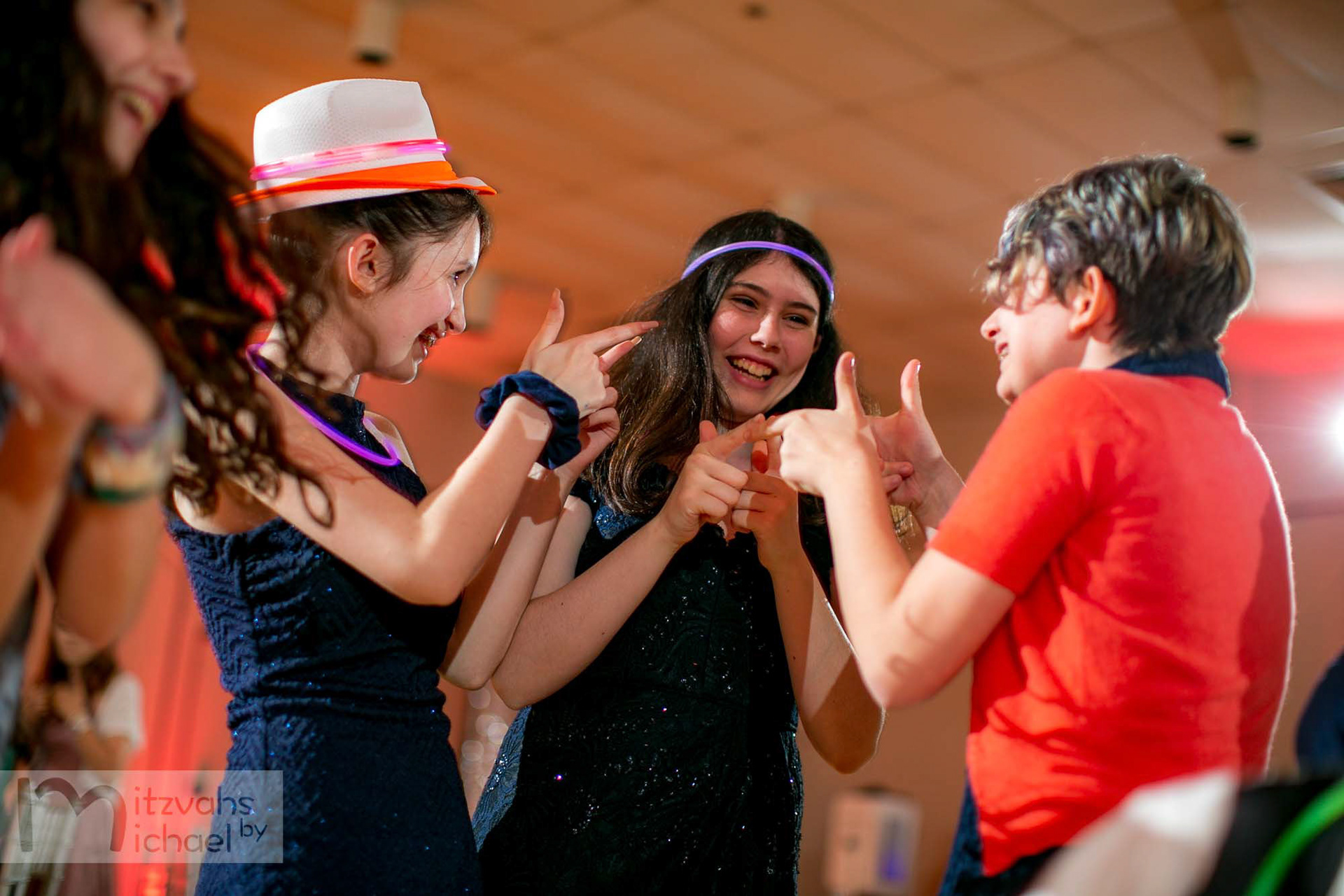Rachel's Agudas Achim, Alexandria, VA Bat Mitzvah by Mitzvahs by Michael Temchine Photography and Pop Color Events.