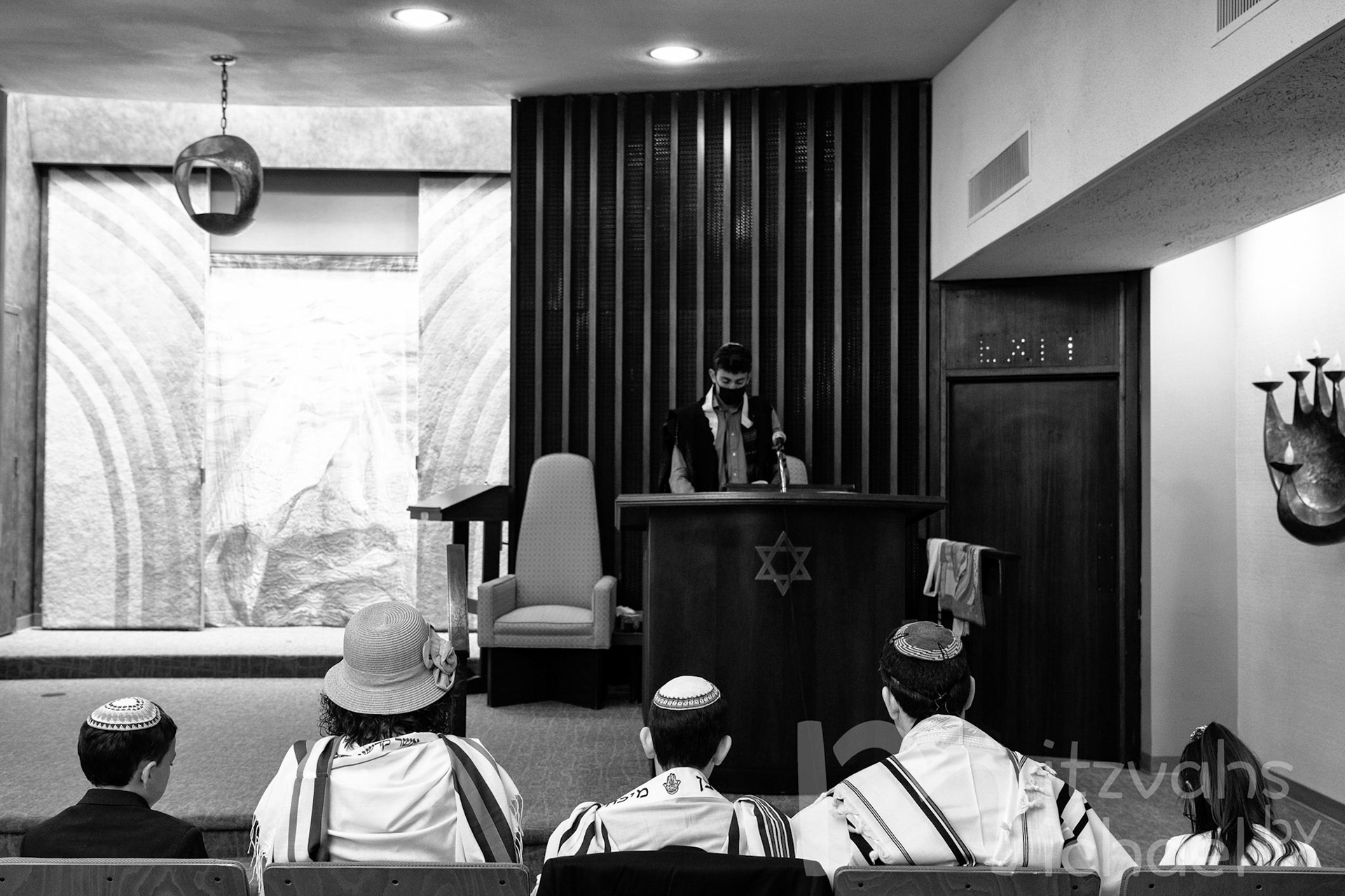 Ross’ Bar Mitzvah shacharit minyan on Monday, May 31, 2021.