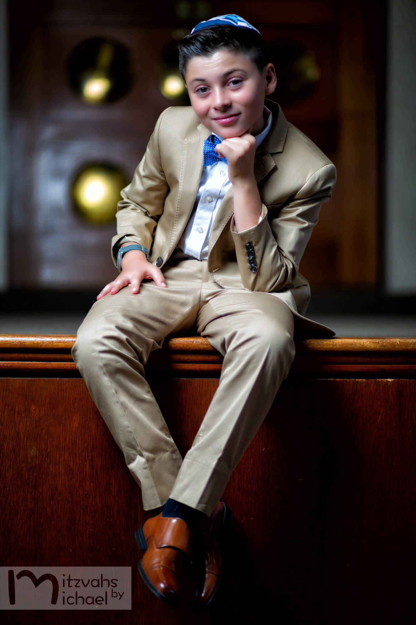 Rafael’s Bar Mitzvah portraits at Ohev Sholom in Washington D.C.