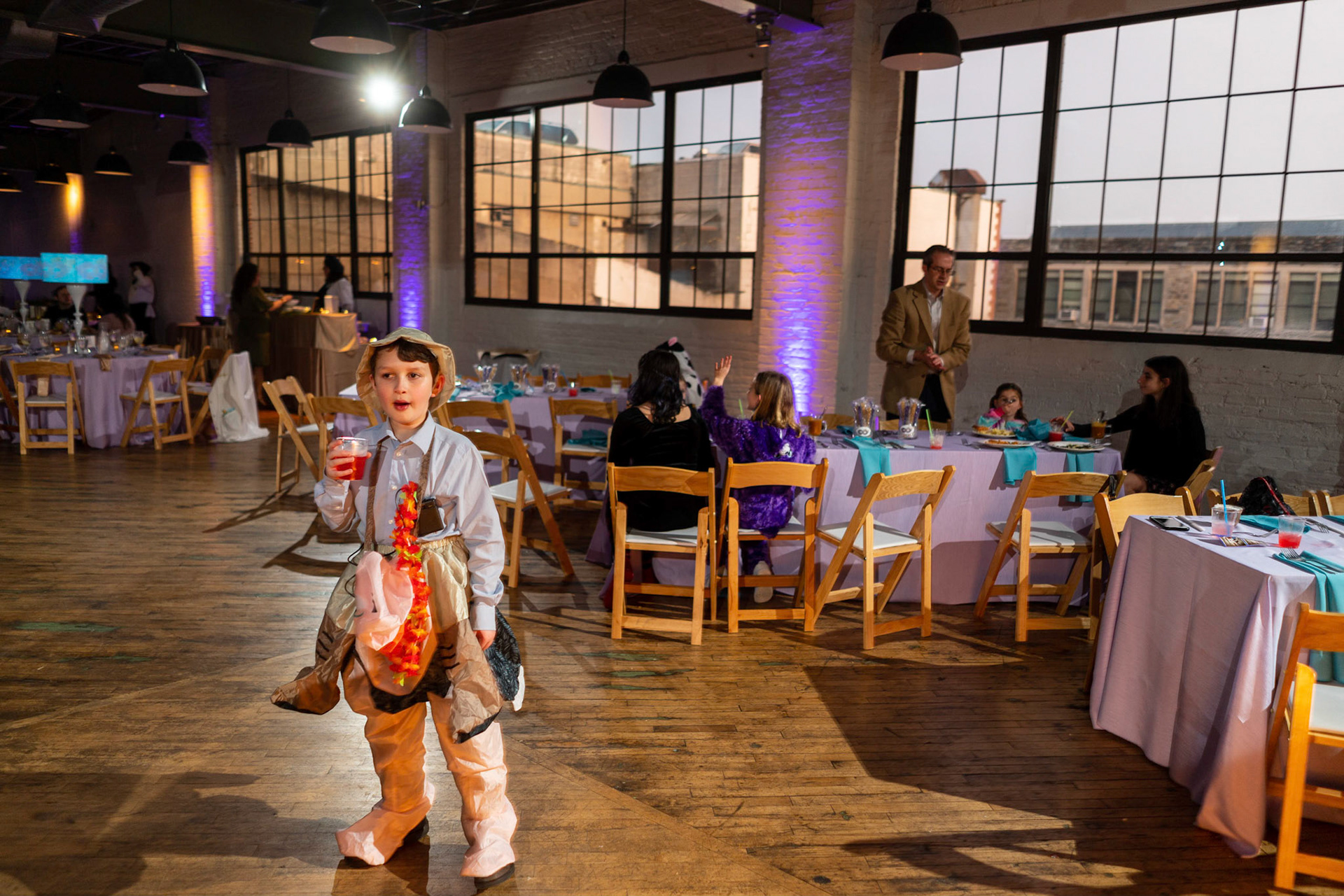 Talia’s bat mitzvah and Megillah reading on Purim on March 18, 2022 at the Accelerator Space in Baltimore, MD