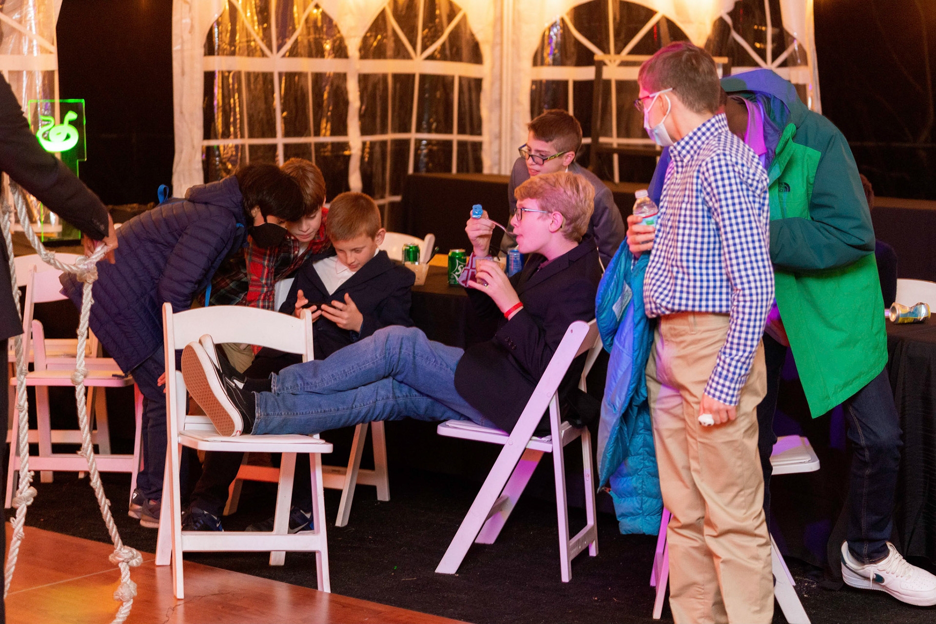 Sam’s Bar Mitzvah party at Glen Echo, on Saturday, December 18, 2021.