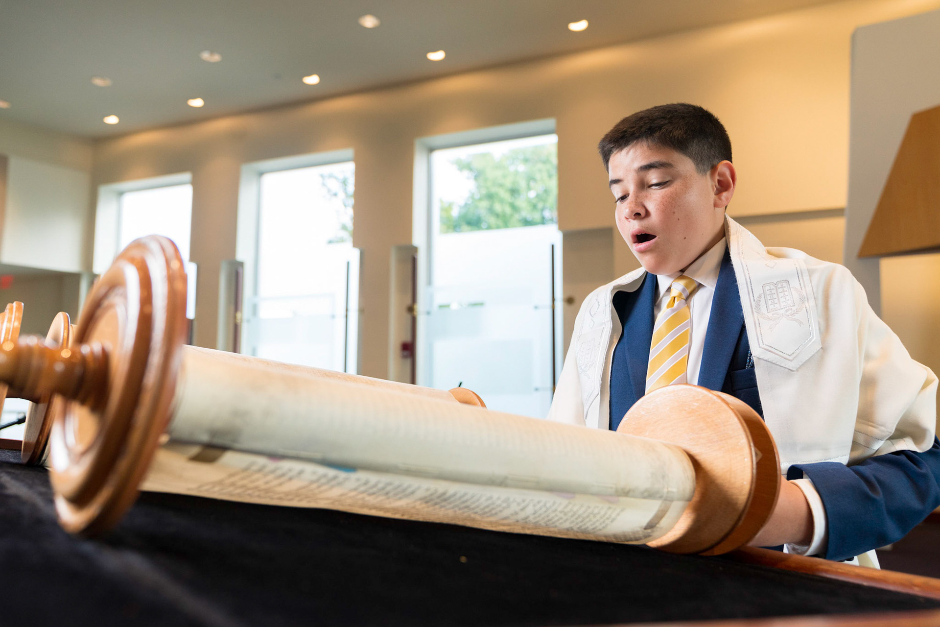 Josh’s Bar Mitzvah portraits at Temple Shalom in Silver Spring and party at Elder Pine Brewing &amp; Blending Co in Gaithersburg, MD.