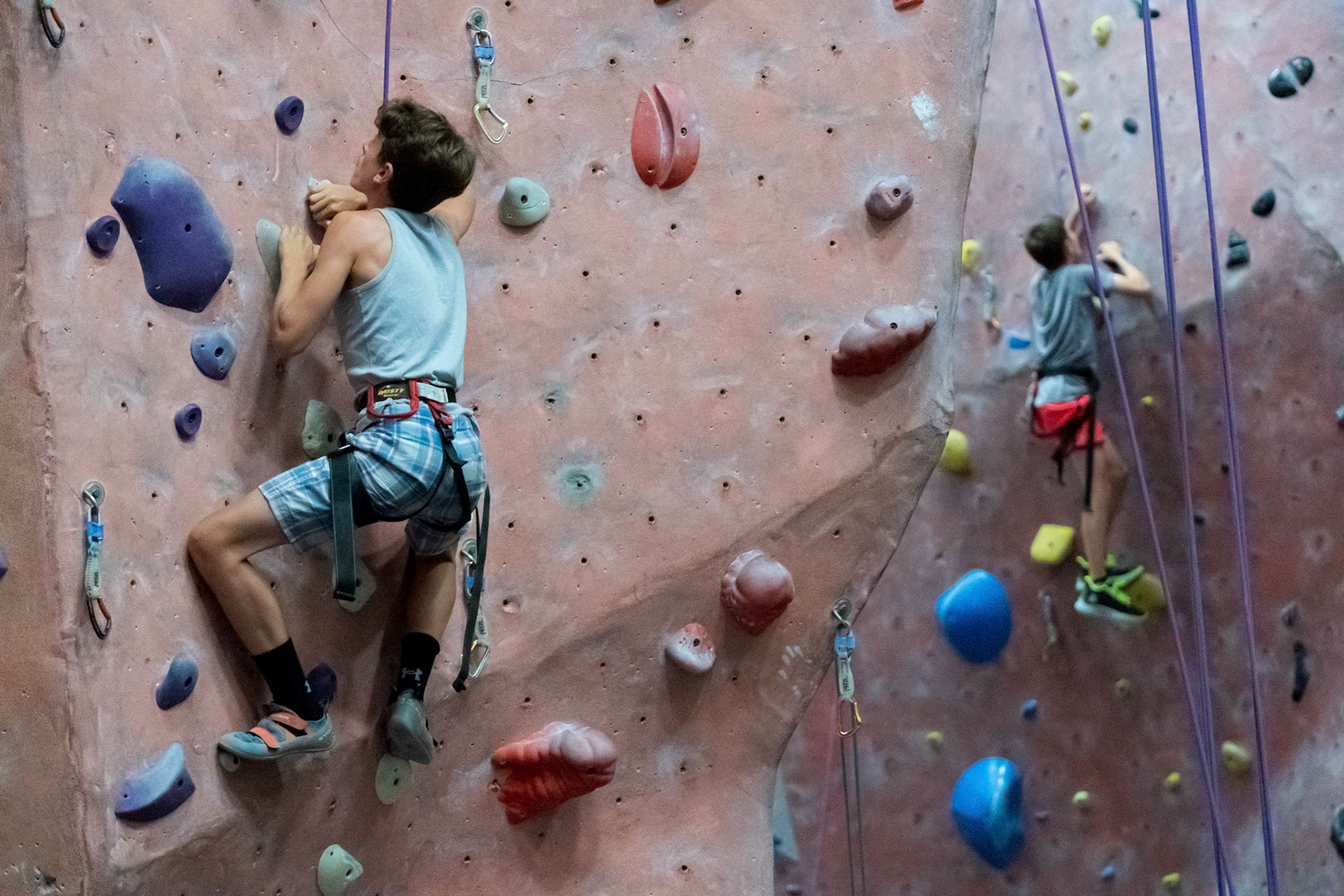 Judah’s bar mitzvah party at Movement climbing gym in Rockville on Sunday, September 4, 2022.