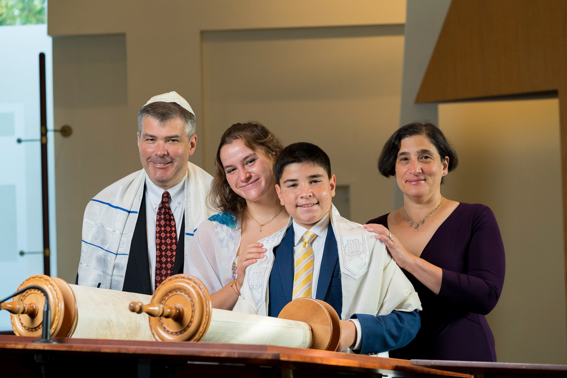 Josh’s Bar Mitzvah portraits at Temple Shalom in Silver Spring and party at Elder Pine Brewing &amp; Blending Co in Gaithersburg, MD.