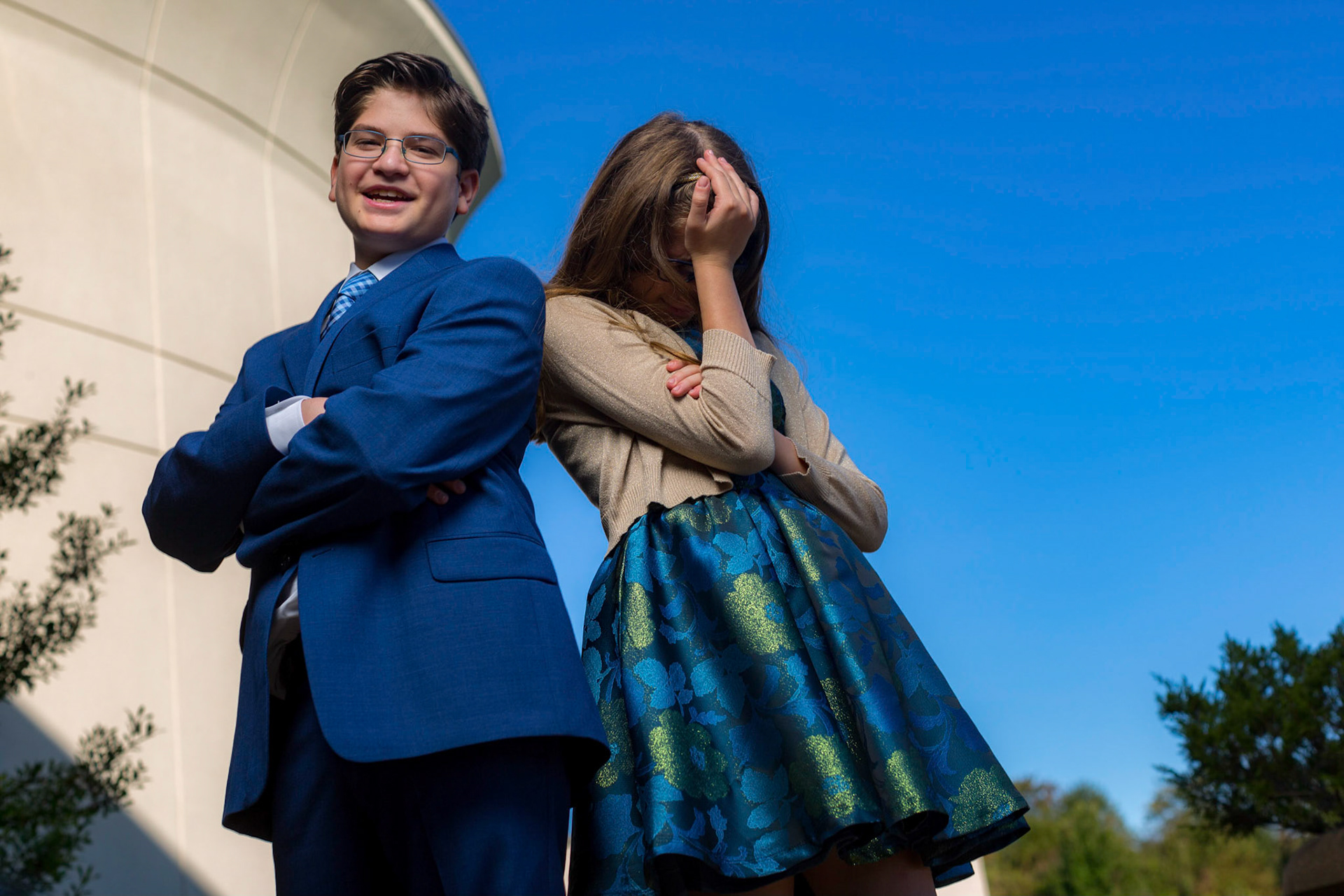 Bnai Mitzvah of Eric and Lana at Temple Isaiah in Fulton, MD.