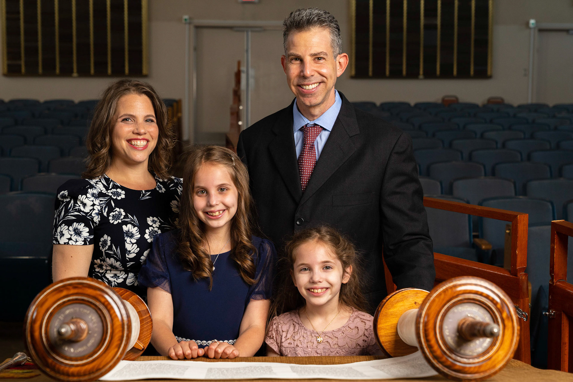 Leora’s Bat Mitzvah portrait session at Ohev Sholom in Washington D.C.