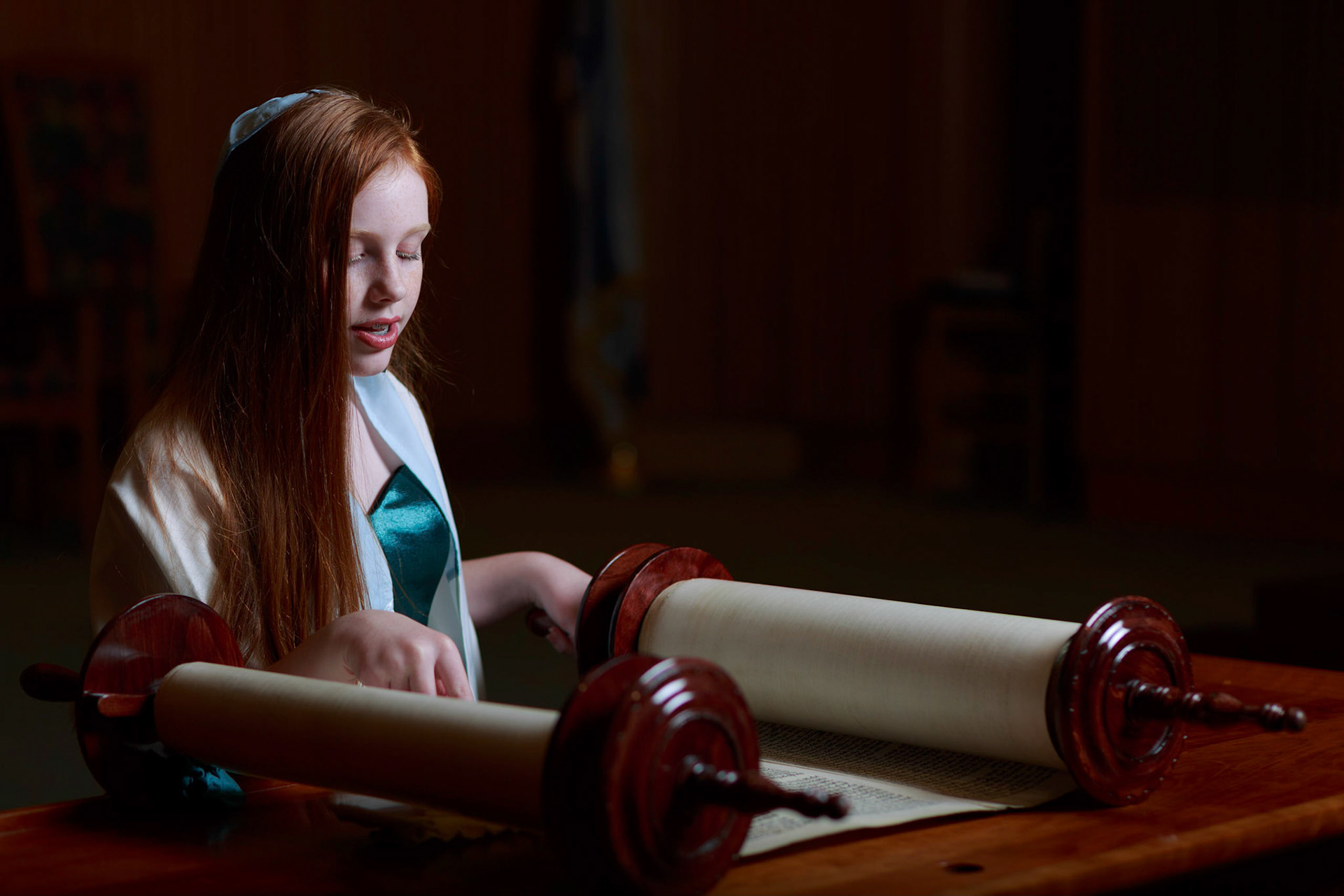 Elizabeth’s Oheb Shalom Bat Mitzvah portraits on Friday, January 17, 2020.