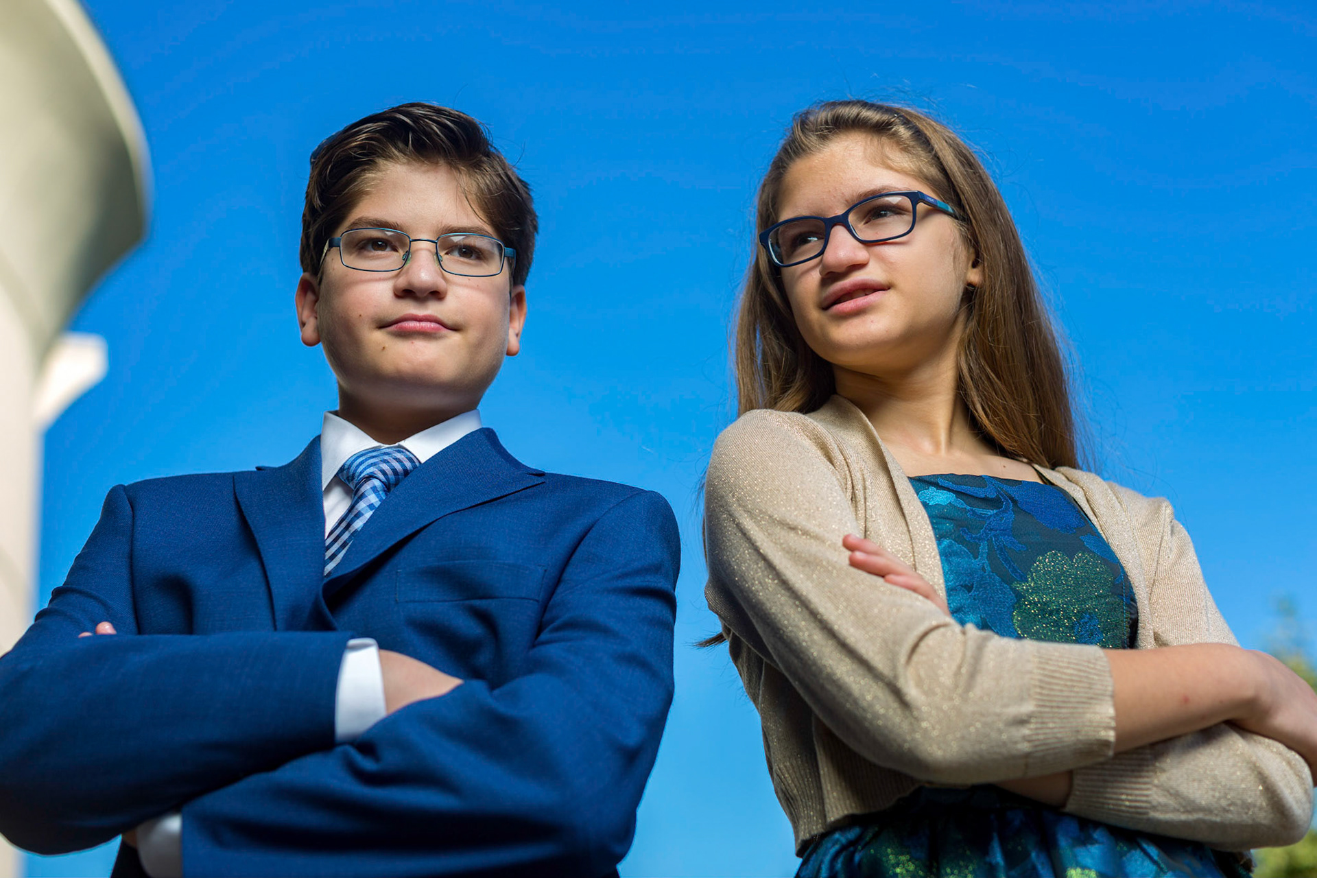 Bnai Mitzvah of Eric and Lana at Temple Isaiah in Fulton, MD.