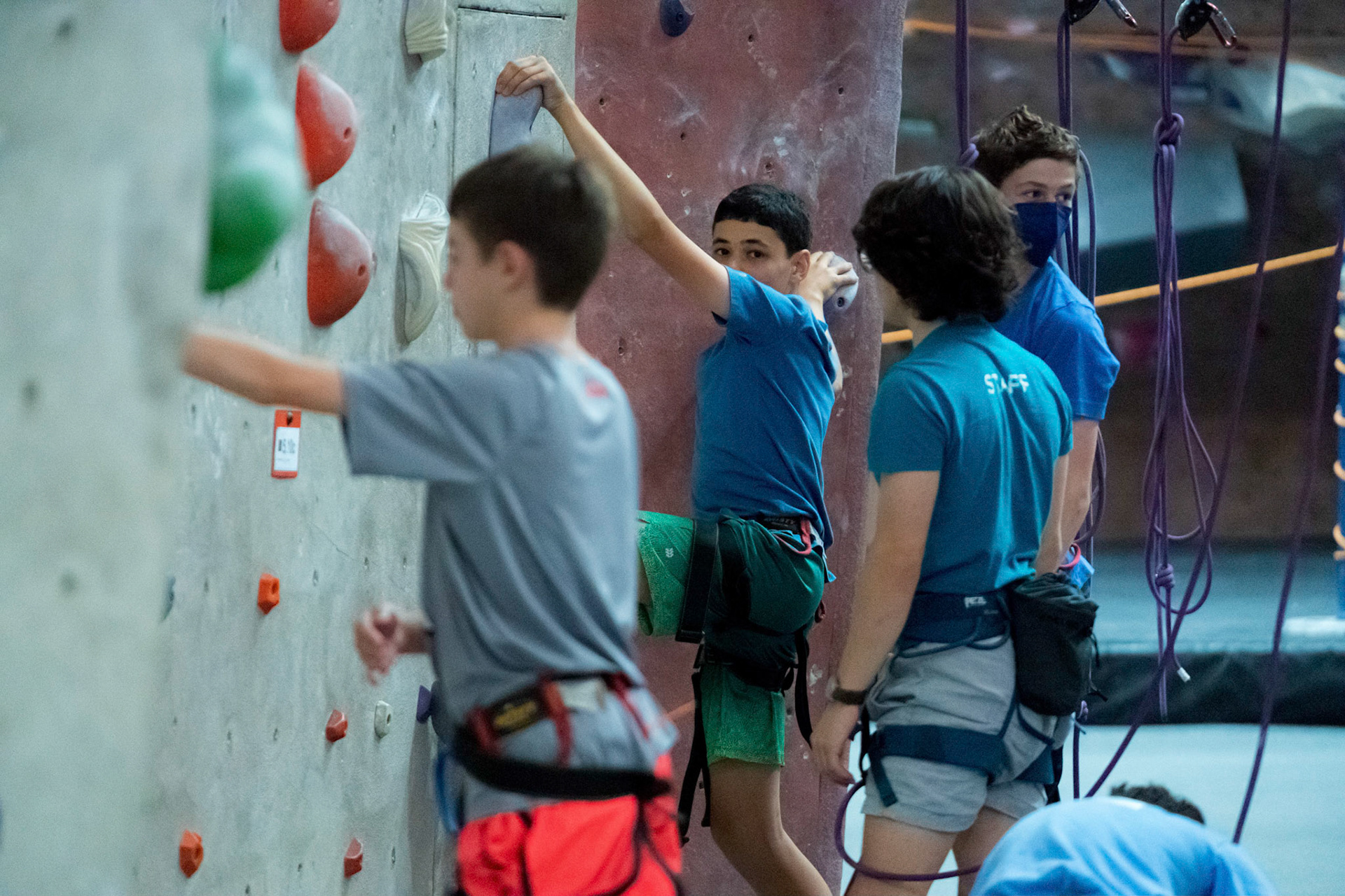 Judah’s bar mitzvah party at Movement climbing gym in Rockville on Sunday, September 4, 2022.
