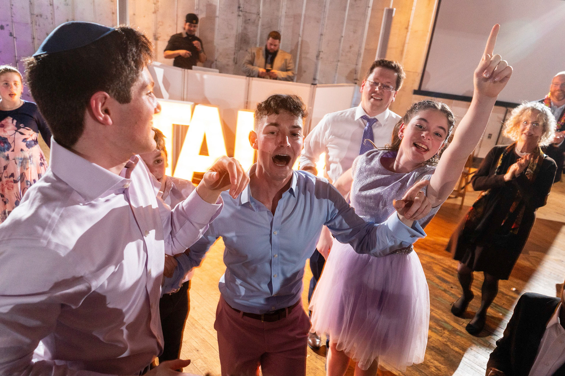 Talia’s bat mitzvah and Megillah reading on Purim on March 18, 2022 at the Accelerator Space in Baltimore, MD