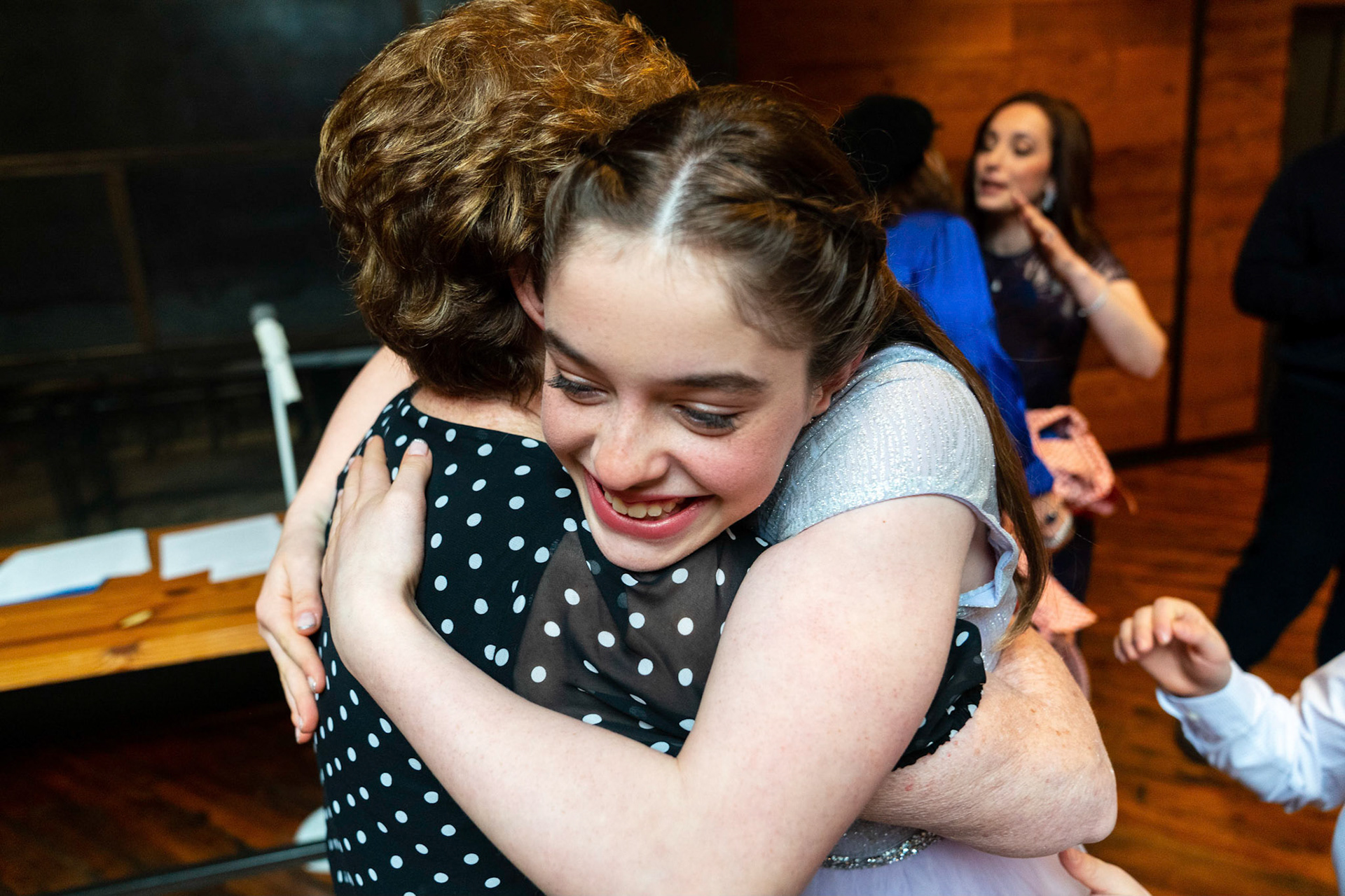 Talia’s bat mitzvah and Megillah reading on Purim on March 18, 2022 at the Accelerator Space in Baltimore, MD