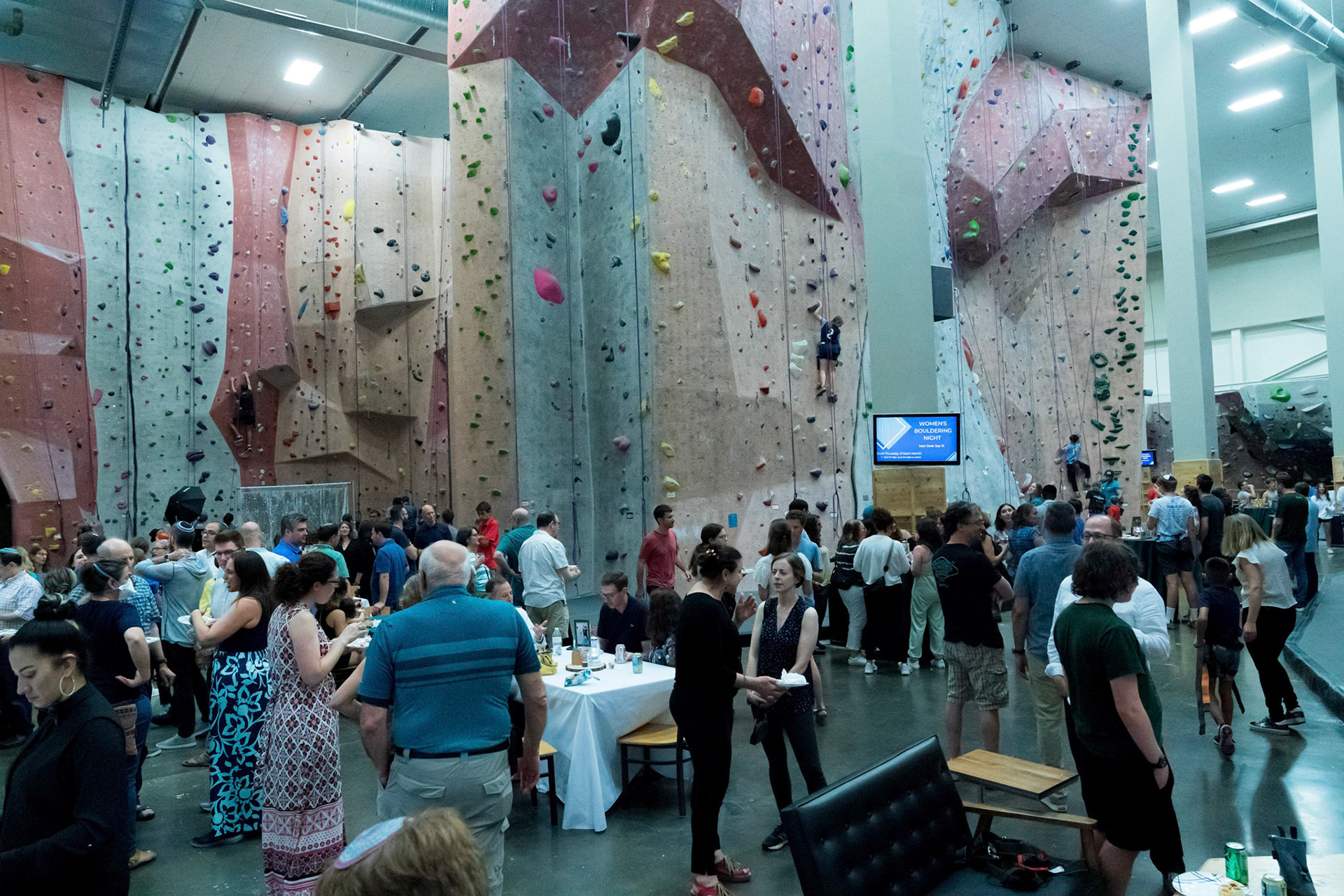 Judah’s bar mitzvah party at Movement climbing gym in Rockville on Sunday, September 4, 2022.
