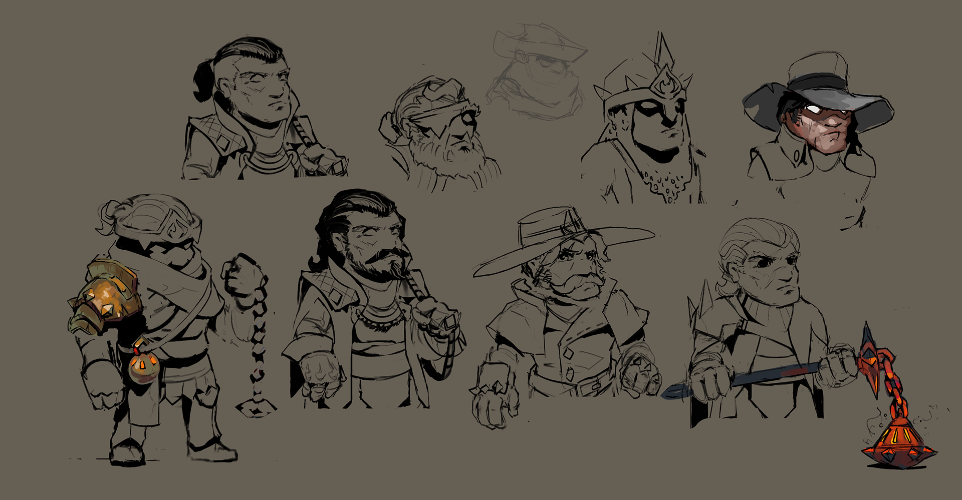 UM2 concept art - playable character, Dante the Inquisitor